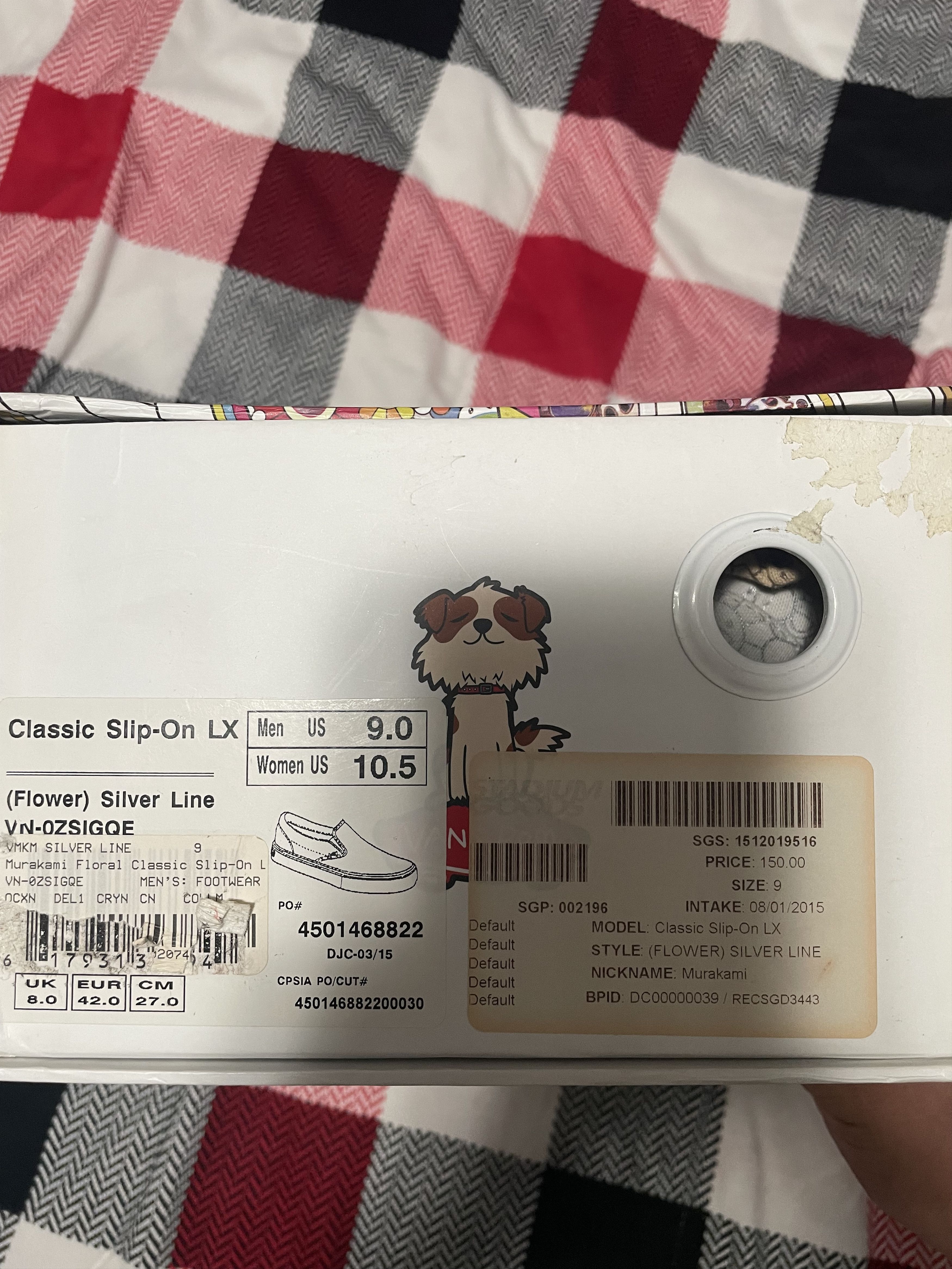 Vans VANS X TAKASHI MURAKAMI SLIP-ON LX FLOWER SILVER LINE Size US 9 / EU 42 - 8 Thumbnail