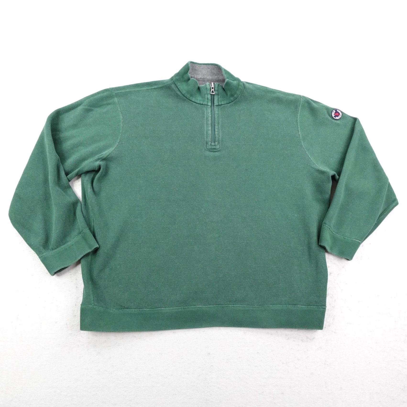 Polo Ralph Lauren Polo Ralph Lauren Sweater Mens XL Gray 1/4 Zip Pullover Reversible Cookie Knit Cozy Outdoor Size US XL / EU 56 / 4 - 6 Thumbnail