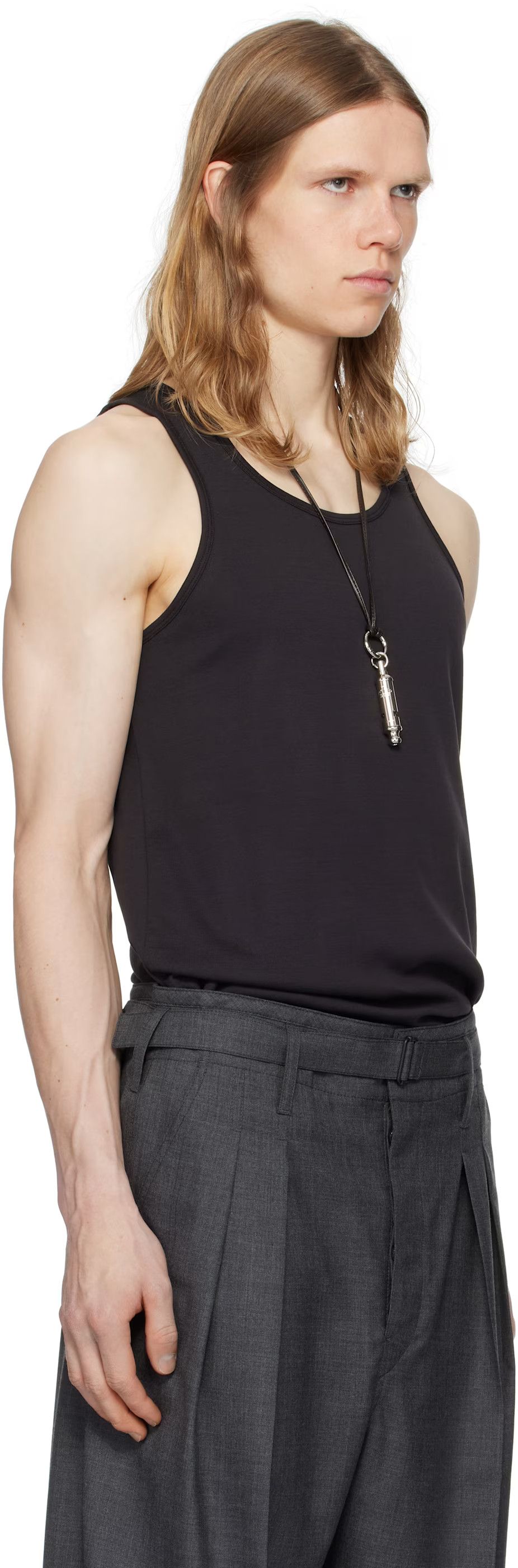 Lemaire (New) Black Cotton Tank Top Size US M / EU 48-50 / 2 - 3 Thumbnail