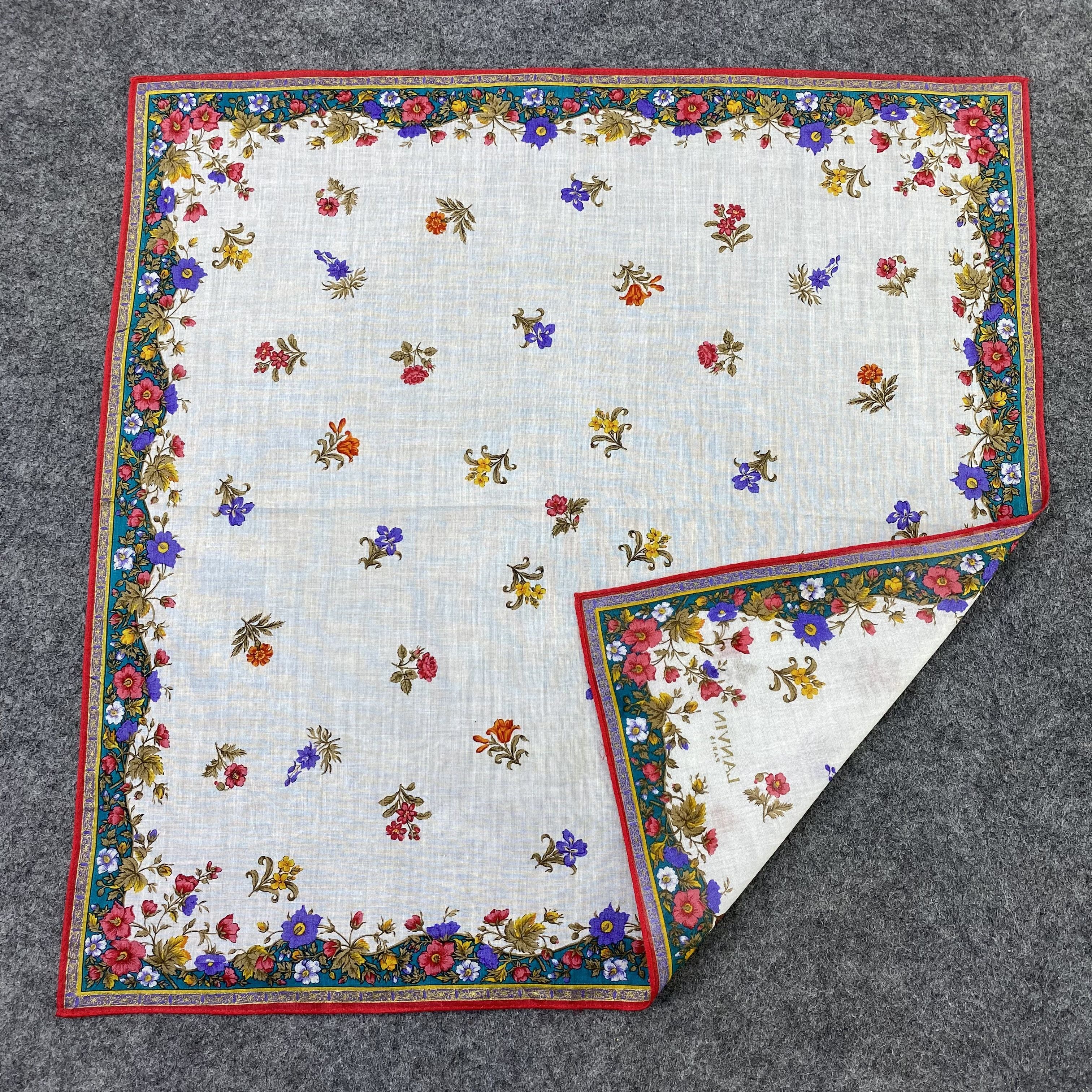 Lanvin Lanvin Handkerchief Neckerchief Bandana-B1638 Size ONE SIZE - 5 Thumbnail