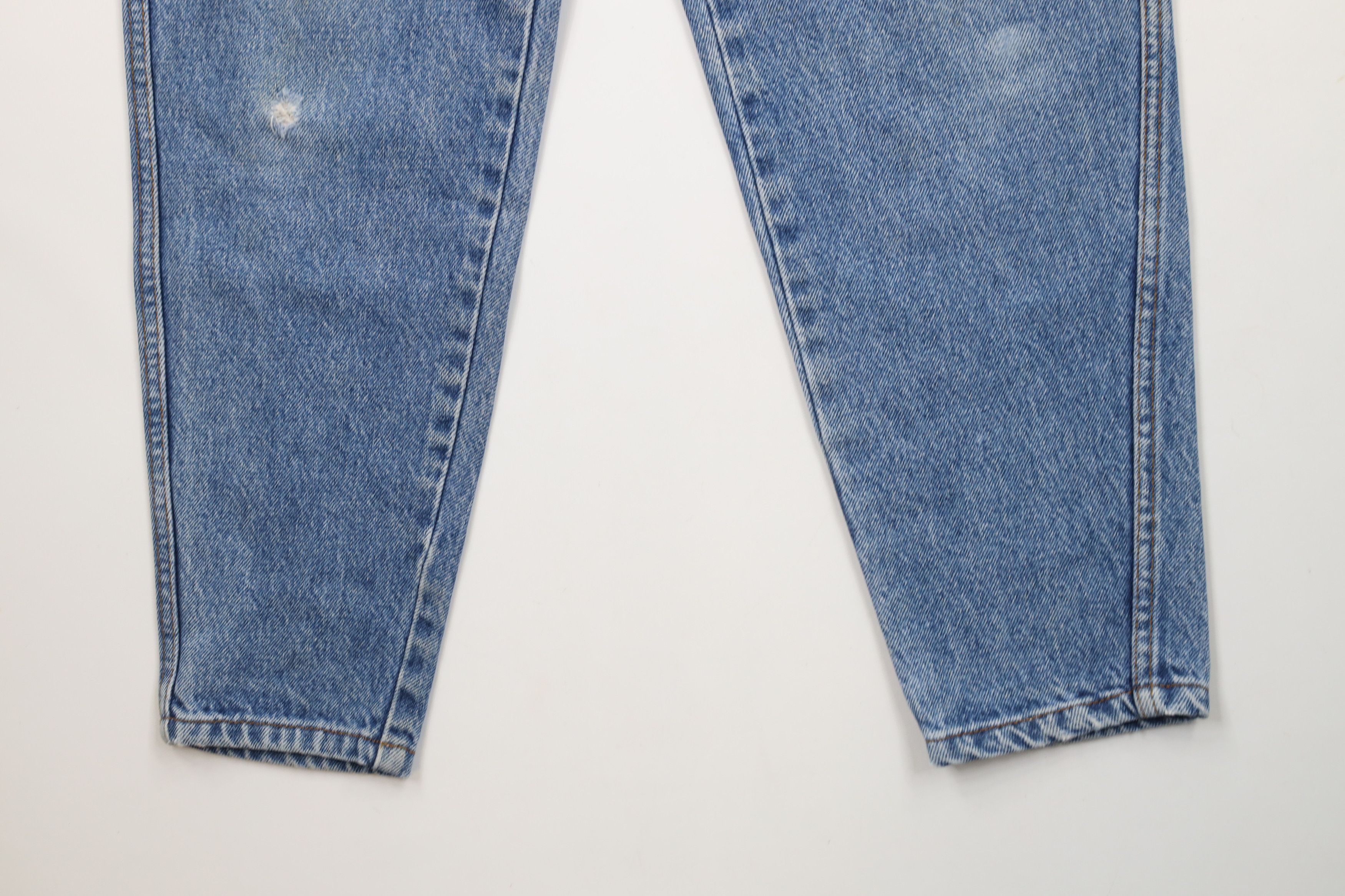 Vintage Vintage 90s Streetwear Tapered Leg Denim Jeans Blue Cotton Size 27" / US 4 / IT 40 - 4 Thumbnail