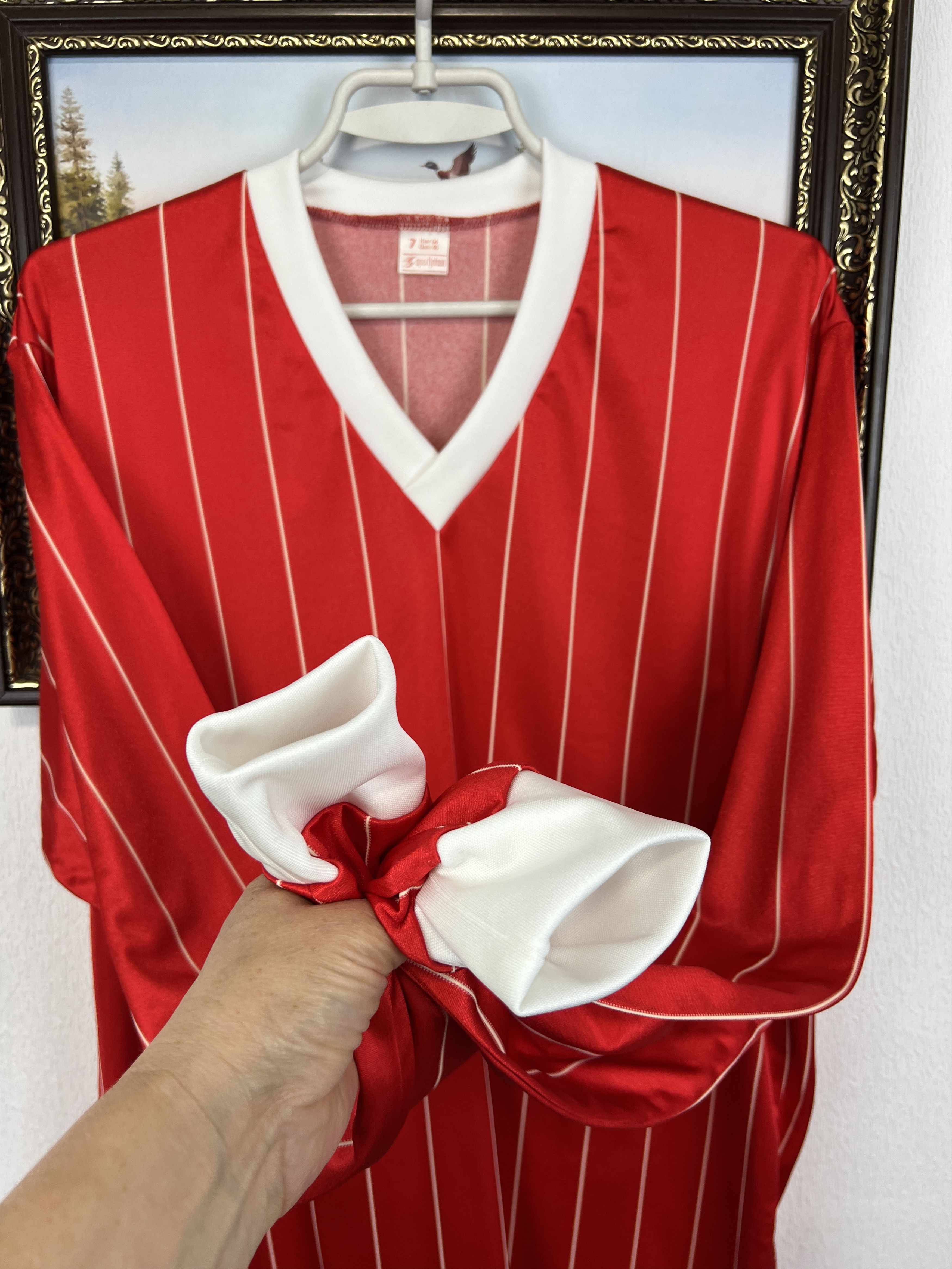 Vintage 70's Denmark Football Template Shirt Long Sleeve Jersey Size US L / EU 52-54 / 3 - 3 Thumbnail
