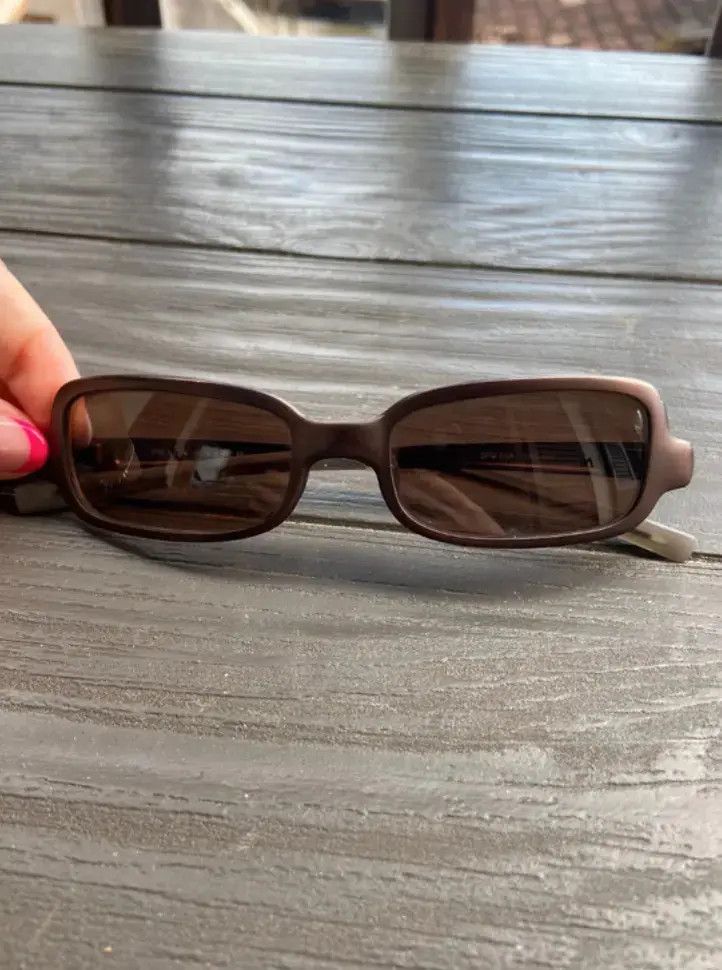 PRADA Sunglasses Rectangle Wrap Shield Symbole Star Flame