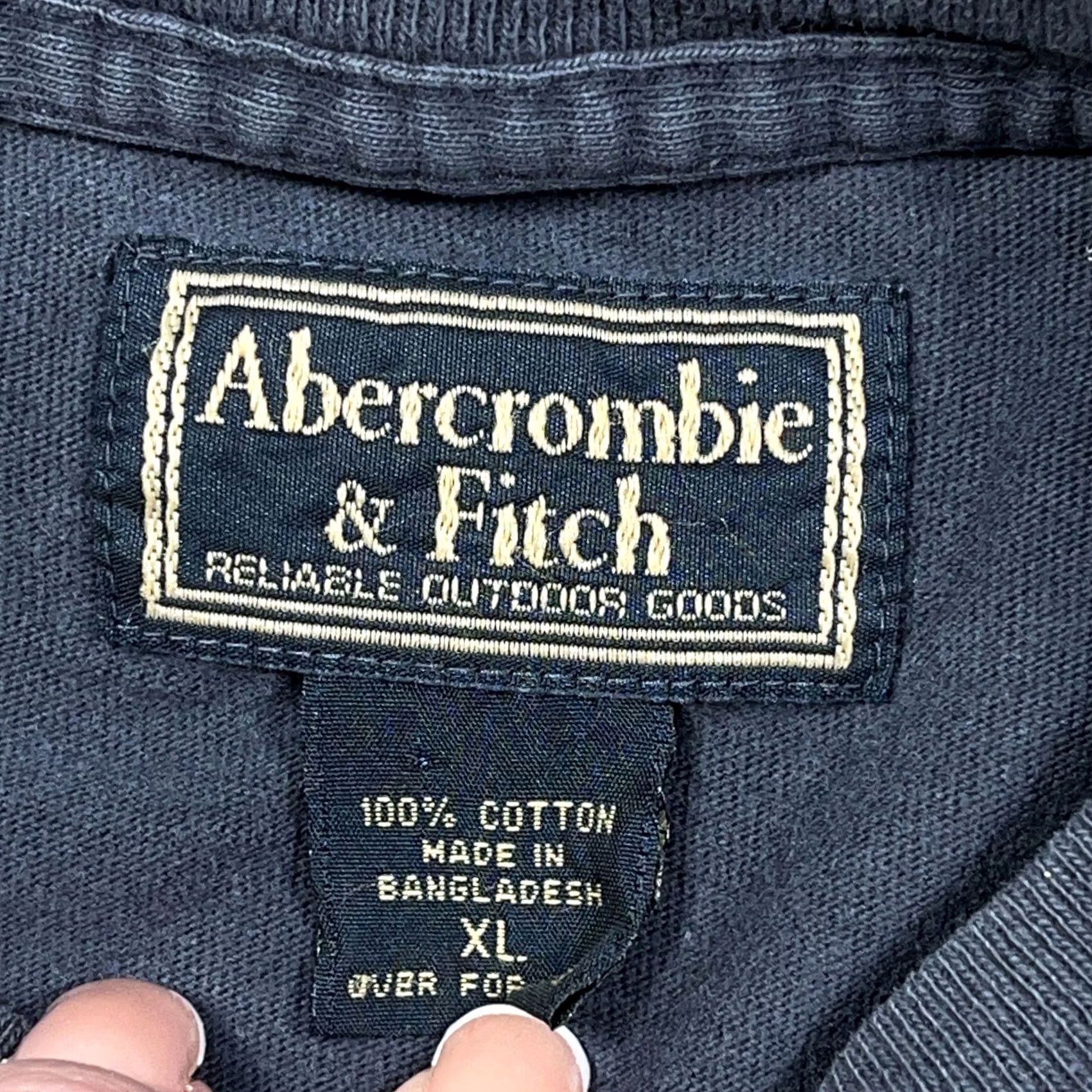 Abercrombie & Fitch Vintage Abercrombie & Fitch Shirt XL Blue Long Sleeve Tee Y2K Faded Grunge Men Size US XL / EU 56 / 4 - 3 Thumbnail