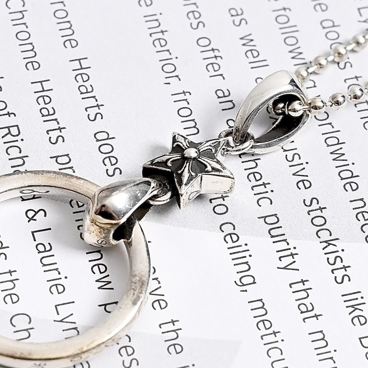 Chrome Hearts CHROME HEARTS BALL CHAIN NECKLACE SILVER STAR Size ONE SIZE - 10 Thumbnail