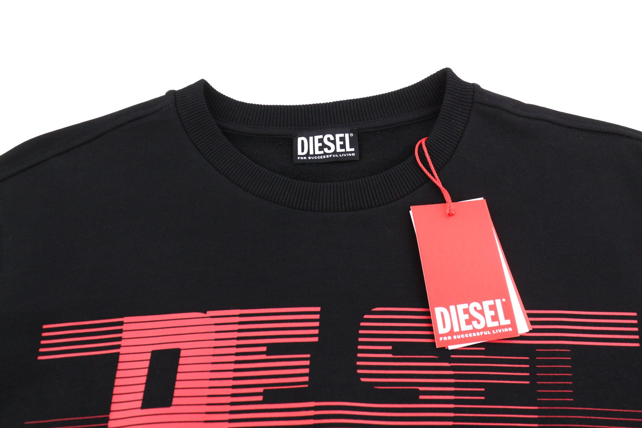 Diesel S-GINN-E3 XL Crew Neck Long Sleeve Logo 40352 Size US XL / EU 56 / 4 - 4 Thumbnail