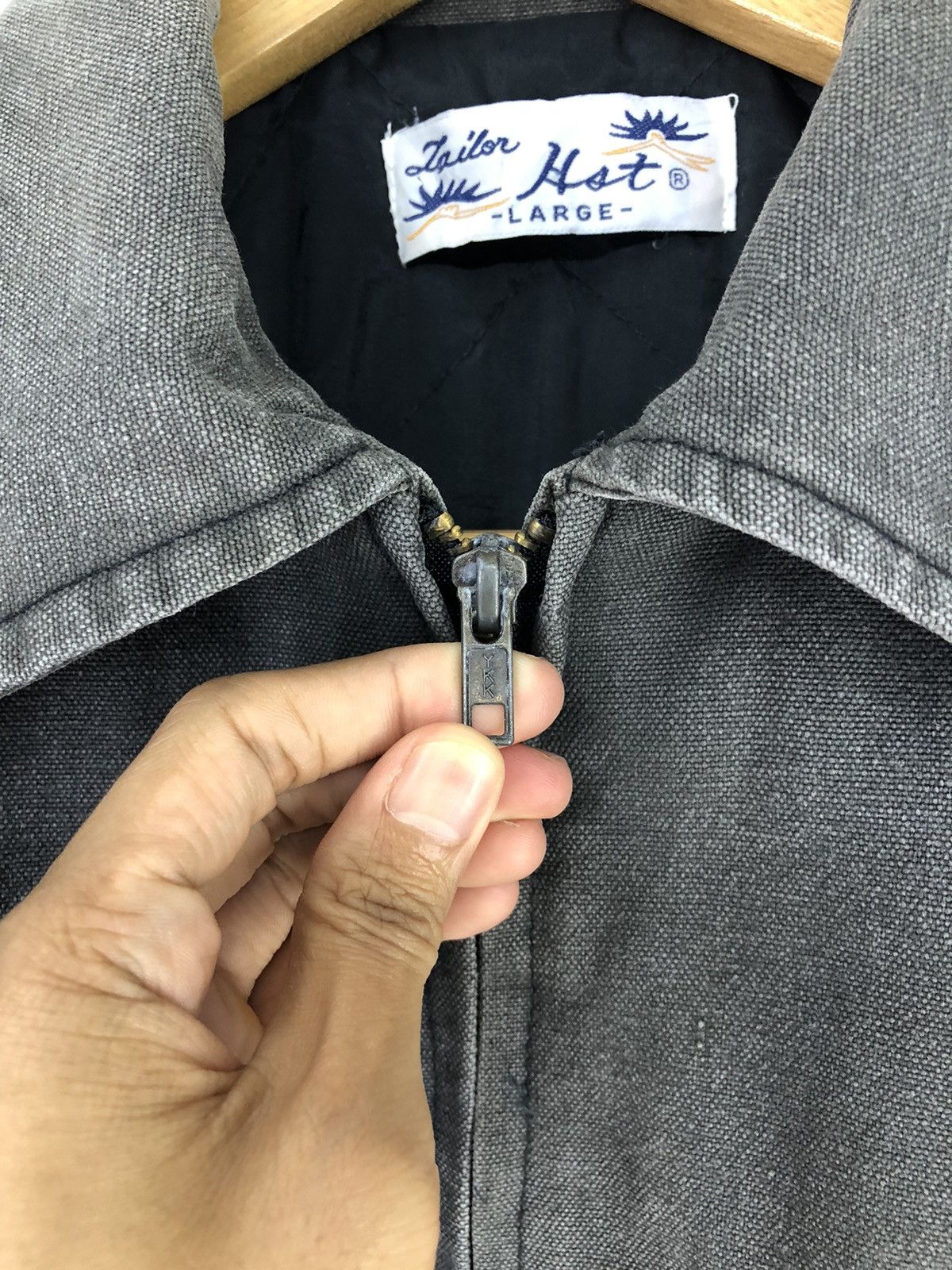 Japanese Brand Vintage Japanese Brand Tailor Hot Duck Canvas Faded Jacket Size US L / EU 52-54 / 3 - 7 Thumbnail