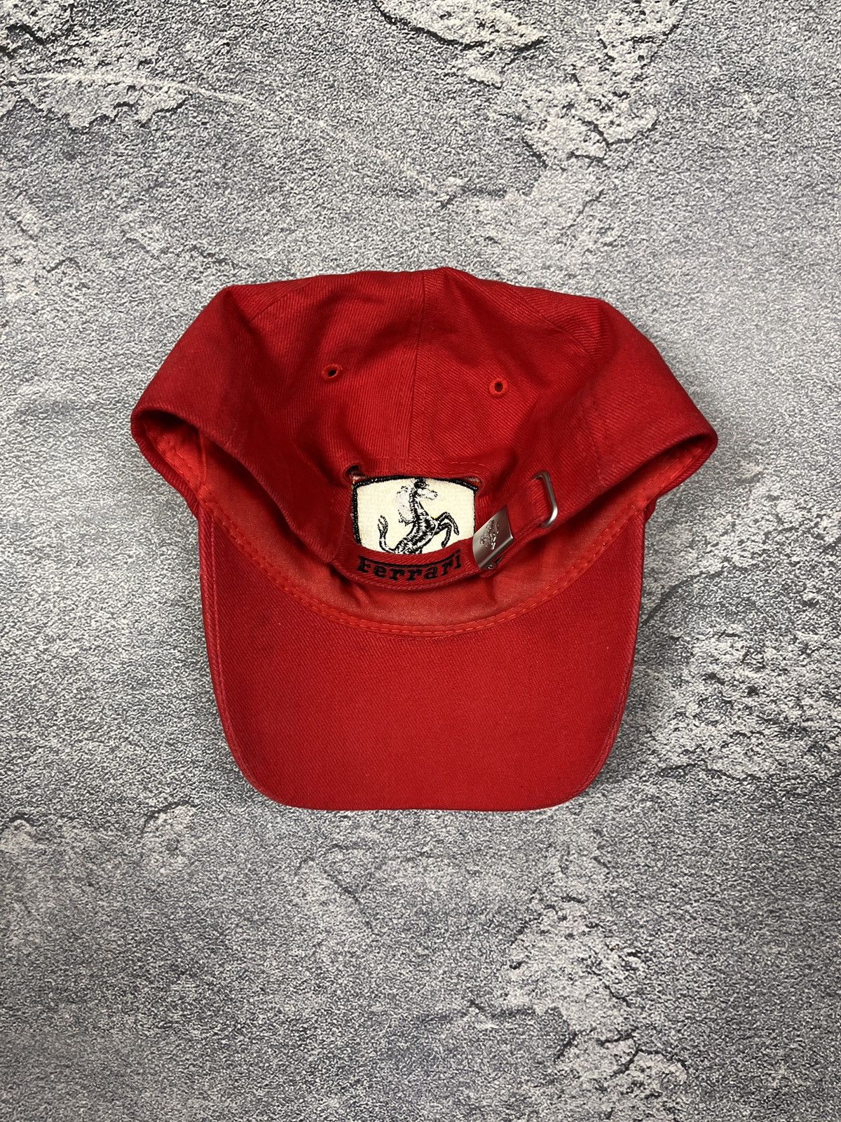 Ferrari 00s Vintage Ferrari Shell Embroidered Logo Cap In Red Size ONE SIZE - 3 Thumbnail