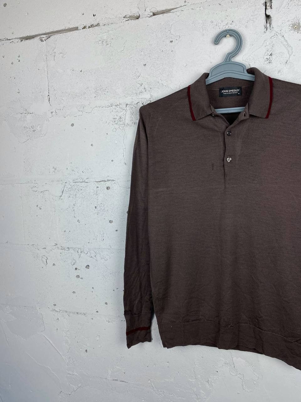 John Smedley × Vintage John Smedley Luxury Wool Polo Sweaters Size M Size US M / EU 48-50 / 2 - 2 Thumbnail