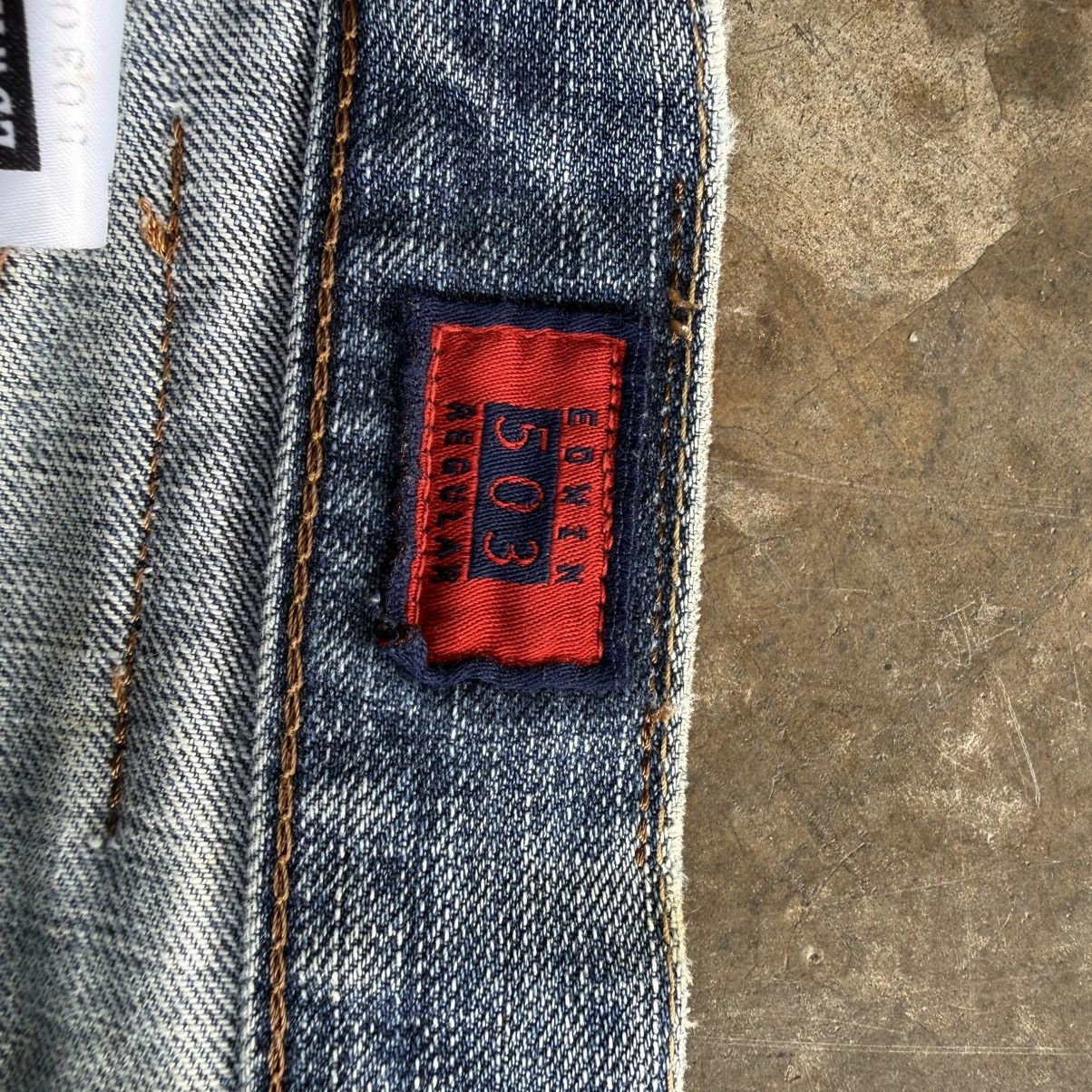 Edwin W33x27.5 Vintage Edwin Faded Ripped Denim Jean Pants Size US 33 - 7 Thumbnail