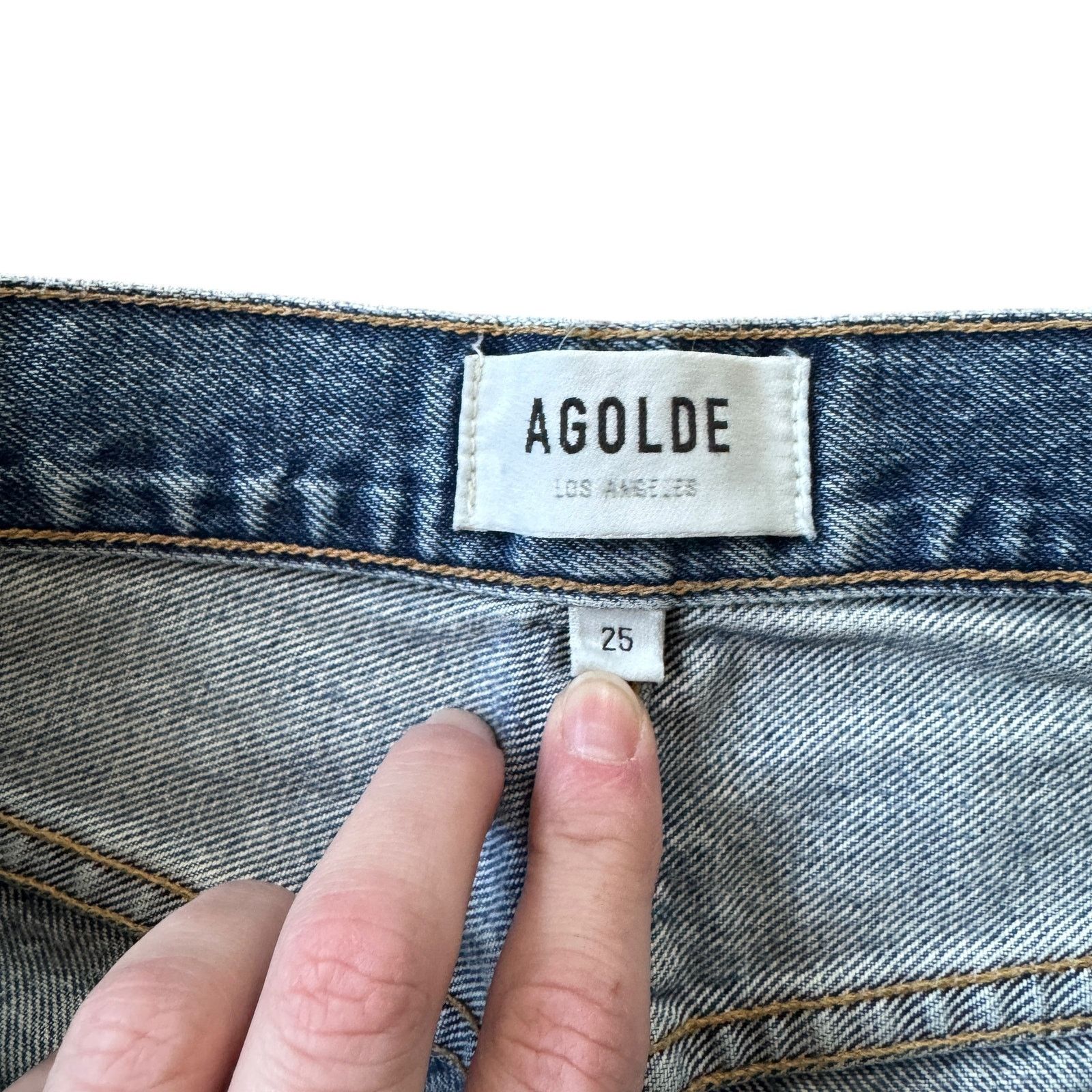 Agolde AGOLDE Parker Low Slung Vintage Straight Façade Wash Size 25" / US 0 / IT 36 - 8 Thumbnail