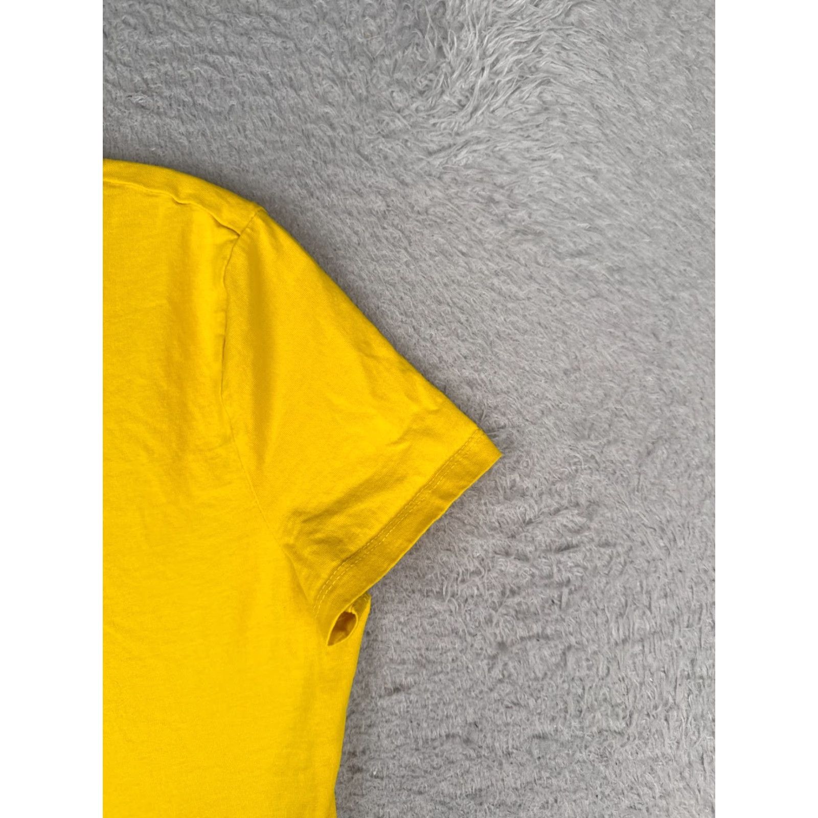 Ralph Lauren Lauren Ralph Lauren Shirt Women Medium Yellow Crew Neck Cotton Crest Logo City Short Sleeve Regular Knit Cotton Shirt Size M / US 6-8 / IT 42-44 - 2 Thumbnail