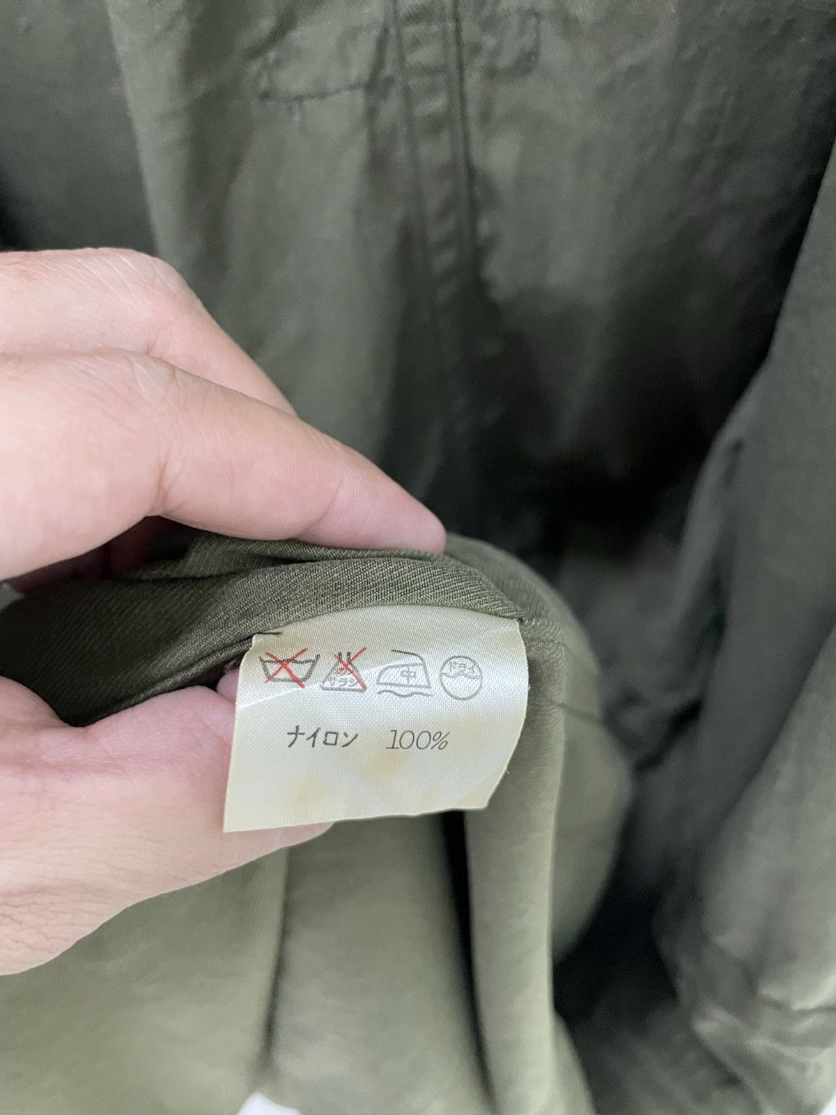 Designer × Issey Miyake Rare Army Green Plantation Issey Miyake Long Light Coat Size US M / EU 48-50 / 2 - 6 Thumbnail
