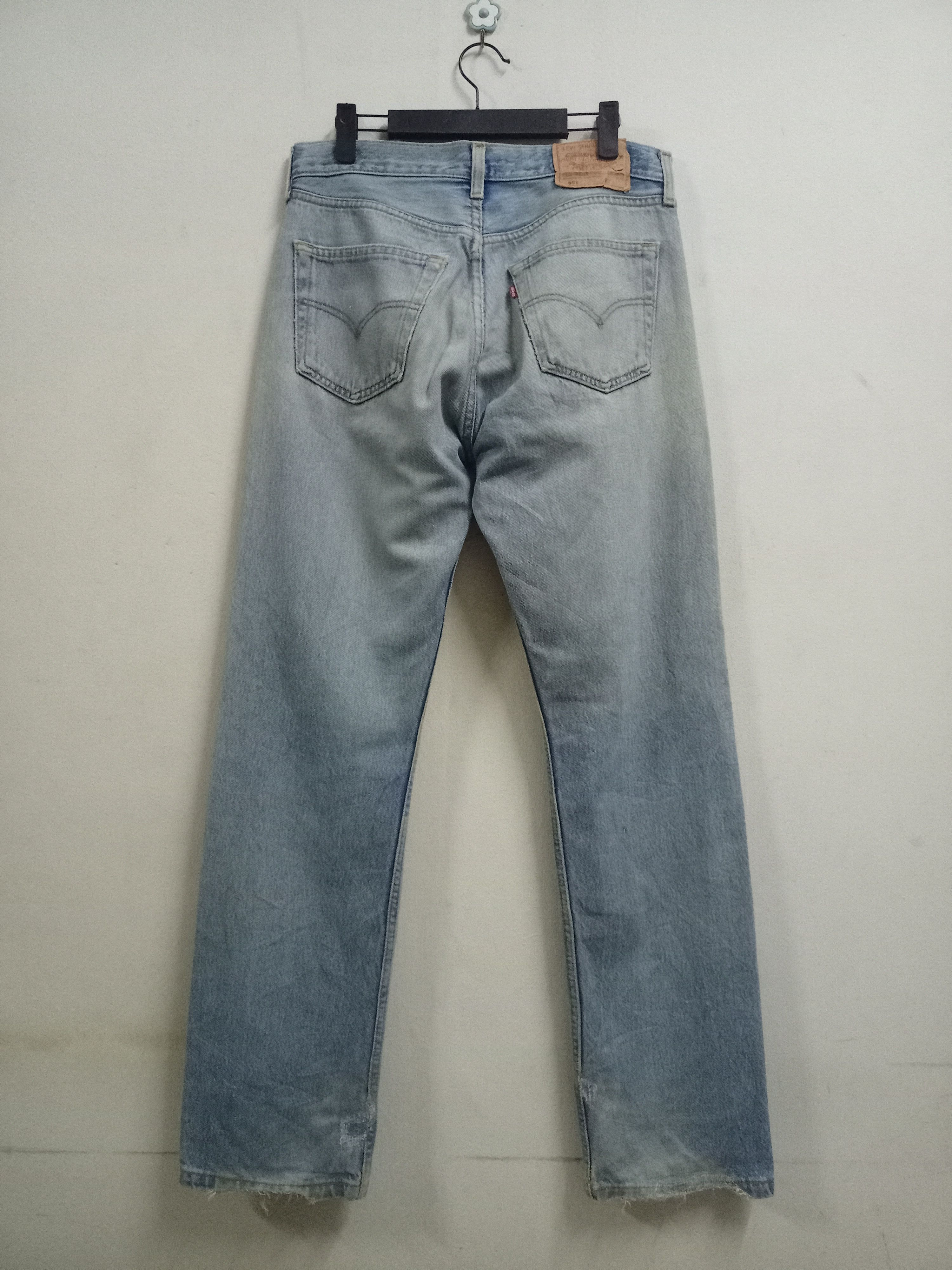 Levi's × Levi's Vintage Clothing UK Vintage 80s Levis 501 Graphic Print Style Loose Jeans Size US 31 - 2 Thumbnail