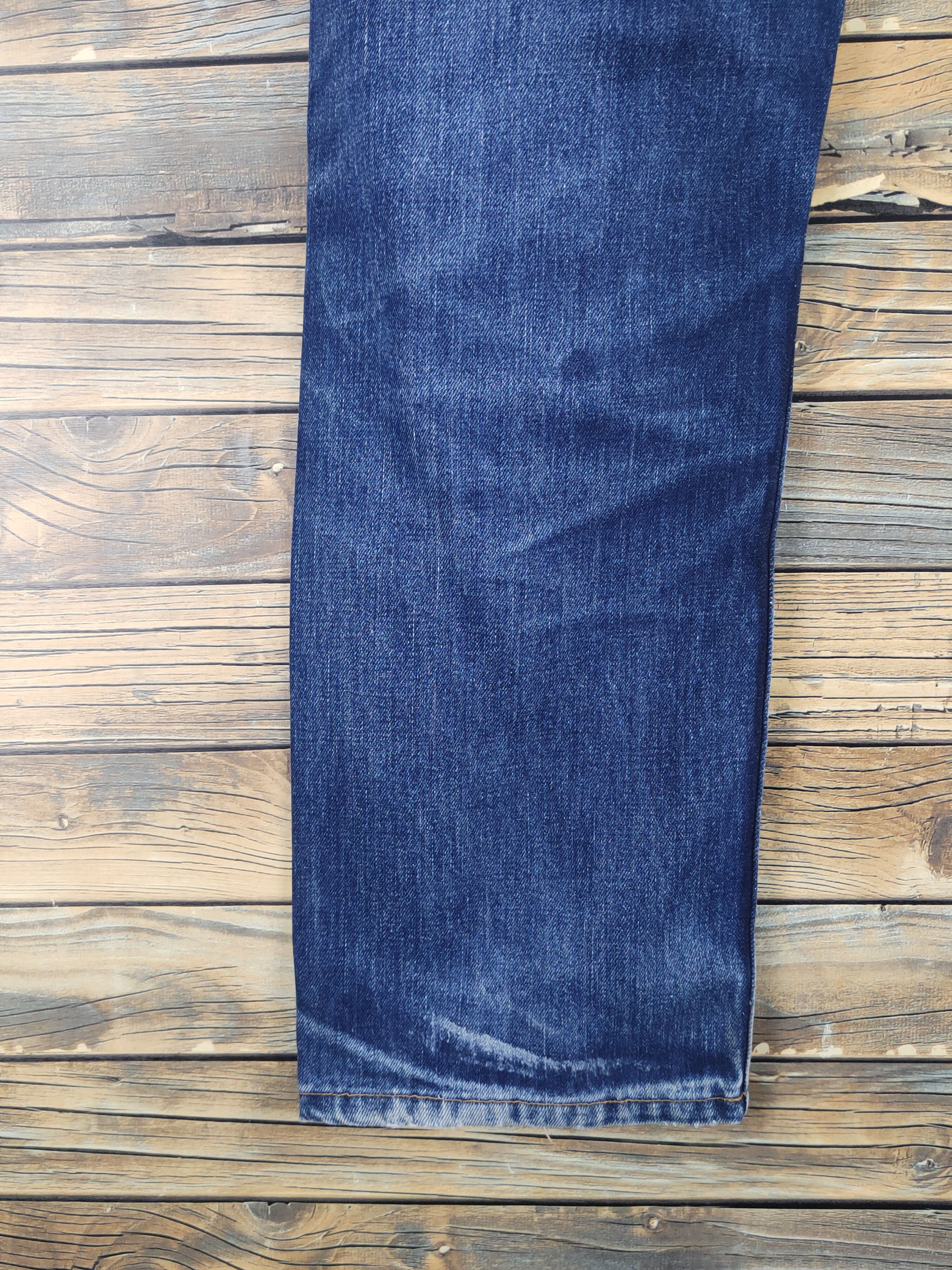 Levi's Vintage Levis 502 Redline Selvedge Faded Blue Jeans #W1323 Size US 33 - 11 Thumbnail