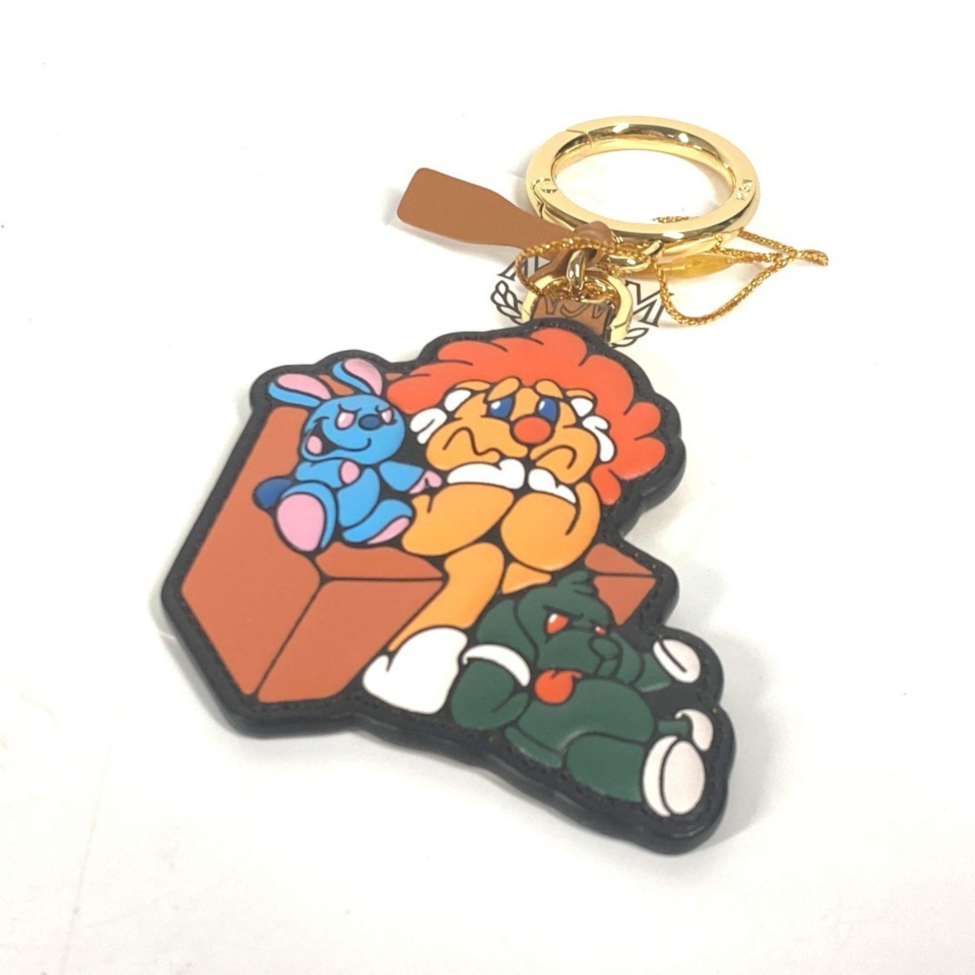 MCM MCM SAMBYPEN collaboration Sam By Pen Rabbit Animal Bag Charm Keychain Leather Men's Brown Size ONE SIZE - 1 Thumbnail