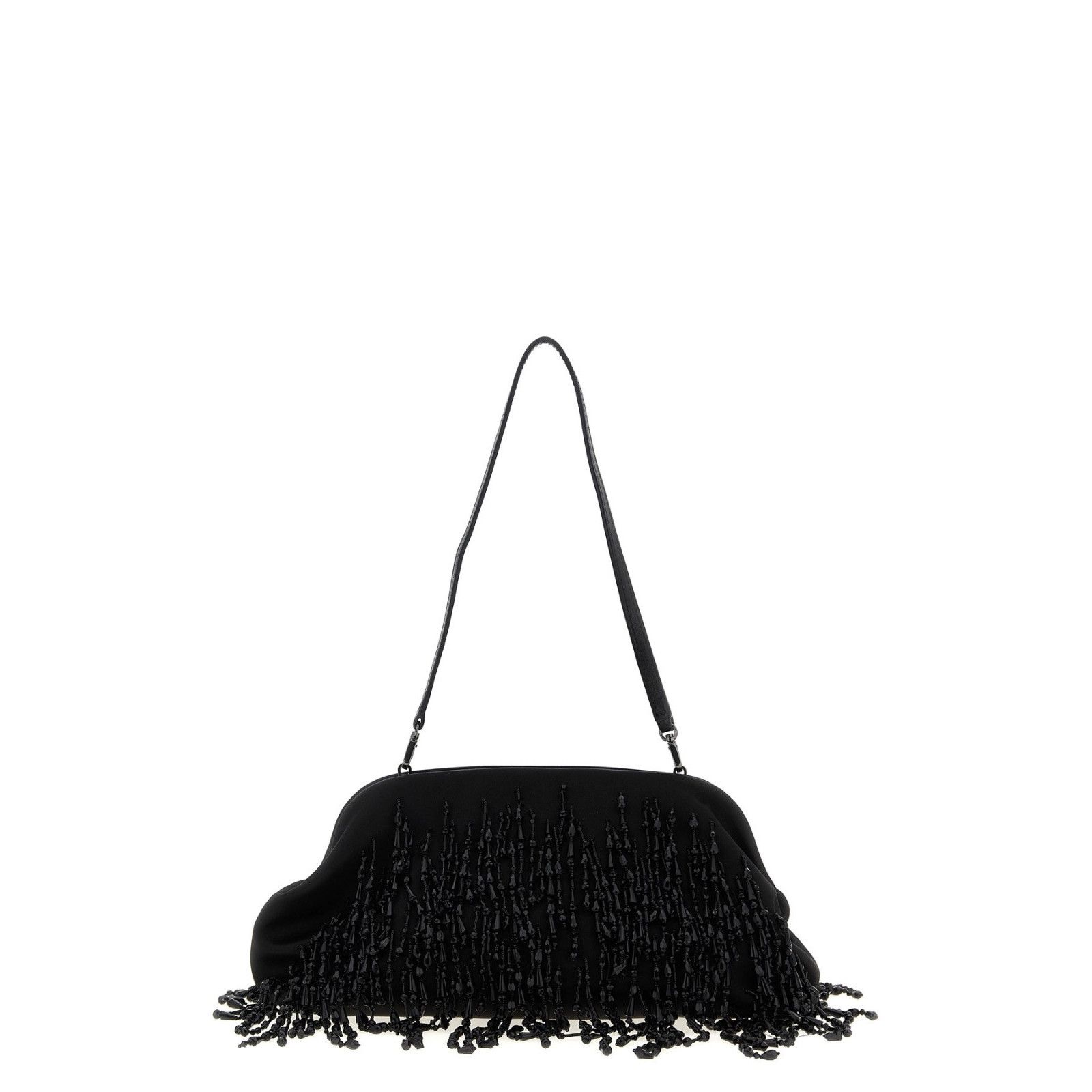 Alberta Ferretti Alberta Ferretti Black Satin Clutch New & Authentic Size ONE SIZE - 1 Thumbnail