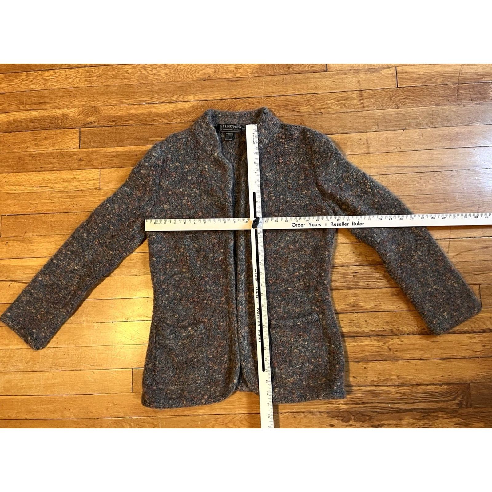 Vintage VINTAGE IB Diffusion Mohair Blend Cardigan Sweater Women's M Beige 90s Size M / US 6-8 / IT 42-44 - 6 Thumbnail