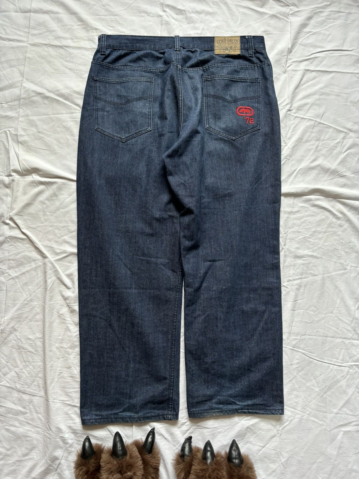 image of Mega Baggy Ecko Unltd in Blue, Men's (Size 40)