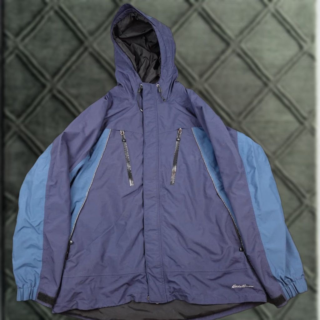 Eddie Bauer Eddie Bauer Jacket Mens Large Blue WeatherEdge Hooded Waterproof Ski Snowboard Size US L / EU 52-54 / 3 - 1 Thumbnail