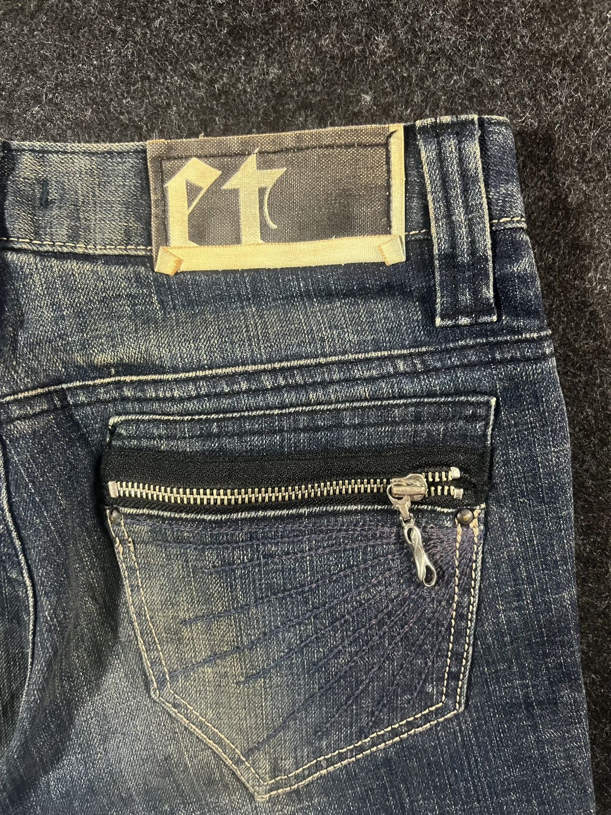 Japanese Brand Et made in nippon distressed fade flare jeans Size US 29 - 5 Thumbnail