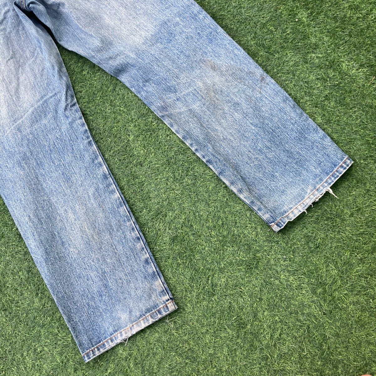 Japanese Brand AMORE PURO DOUBLE WAIST RIPPED JEANS Size US 34 / EU 50 - 9 Thumbnail