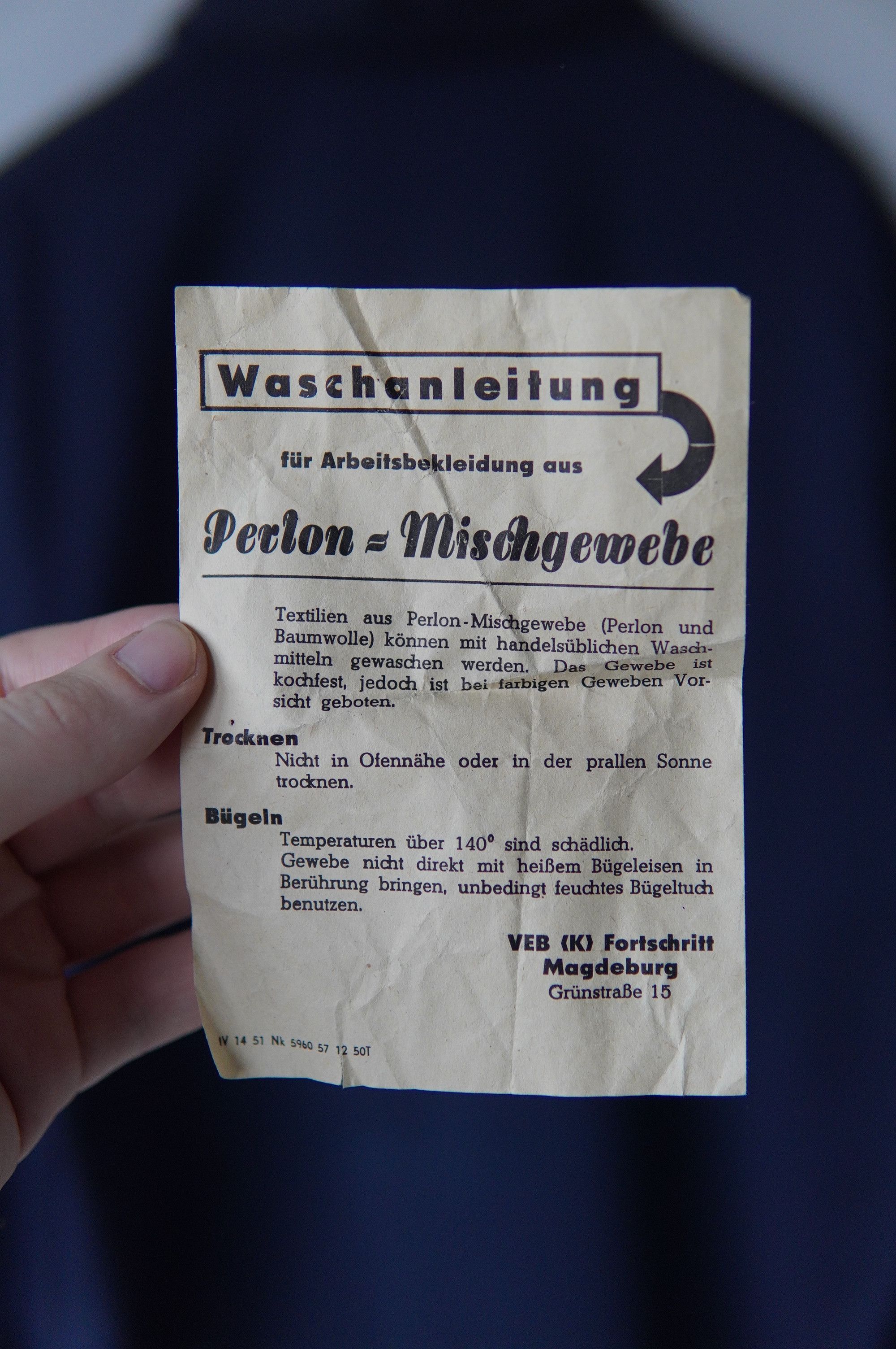 Le Laboureur Rare Deadstock 80s Fortschritt Germany French Chore Jacket Size US L / EU 52-54 / 3 - 9 Thumbnail