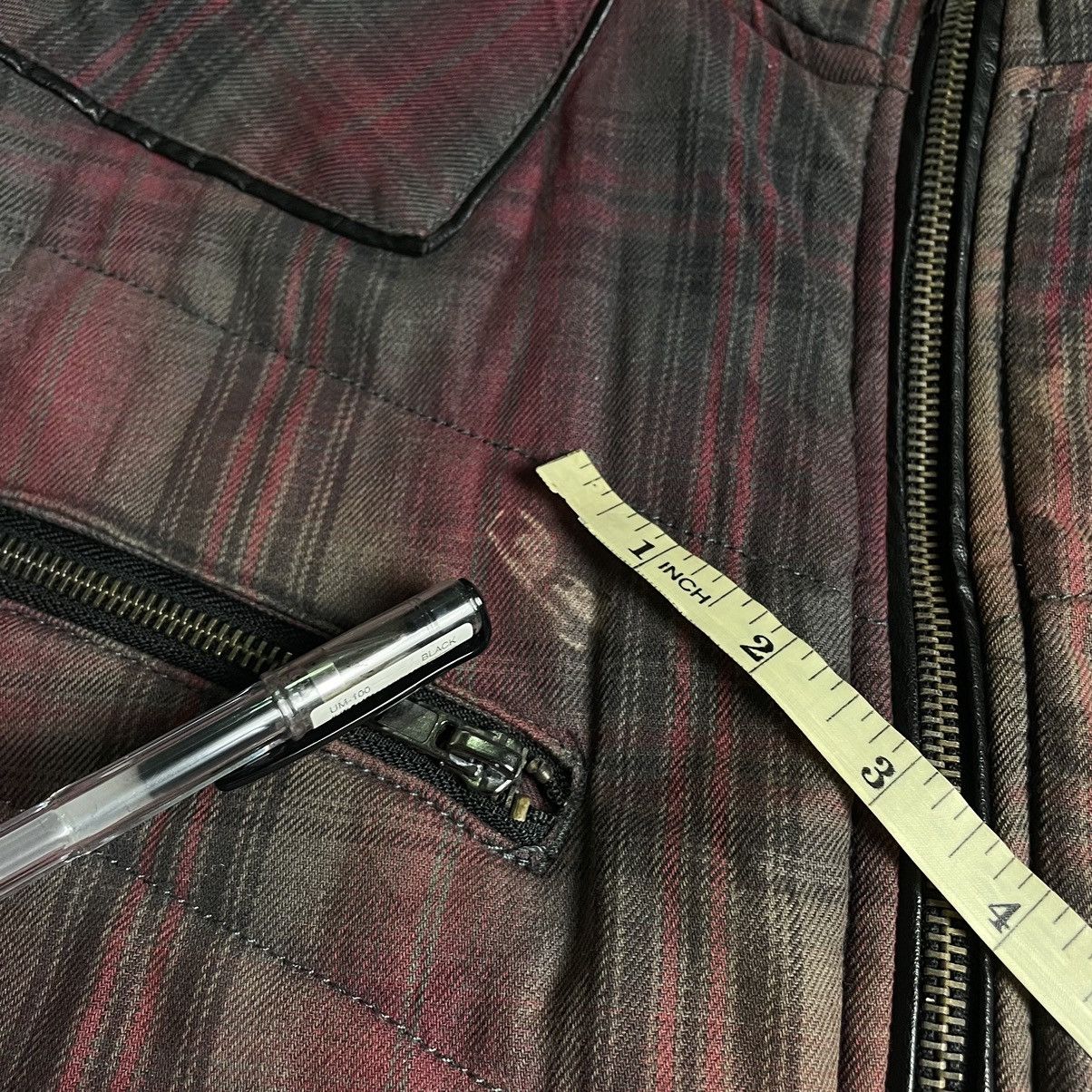 If Six Was Nine × Japanese Brand × Le Grande Bleu (L.G.B.) 🇯🇵 SUN FADED RUSH HOUR TARTAN FUR HOODIE FULL ZIP JACKET Size US L / EU 52-54 / 3 - 24 Thumbnail