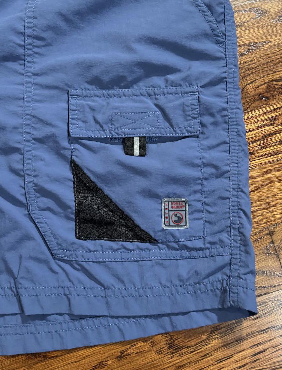 Eddie Bauer Vintage Eddie Bauer Ebtek Blue Cargo Shorts (Size L) Size US 34 / EU 50 - 3 Thumbnail