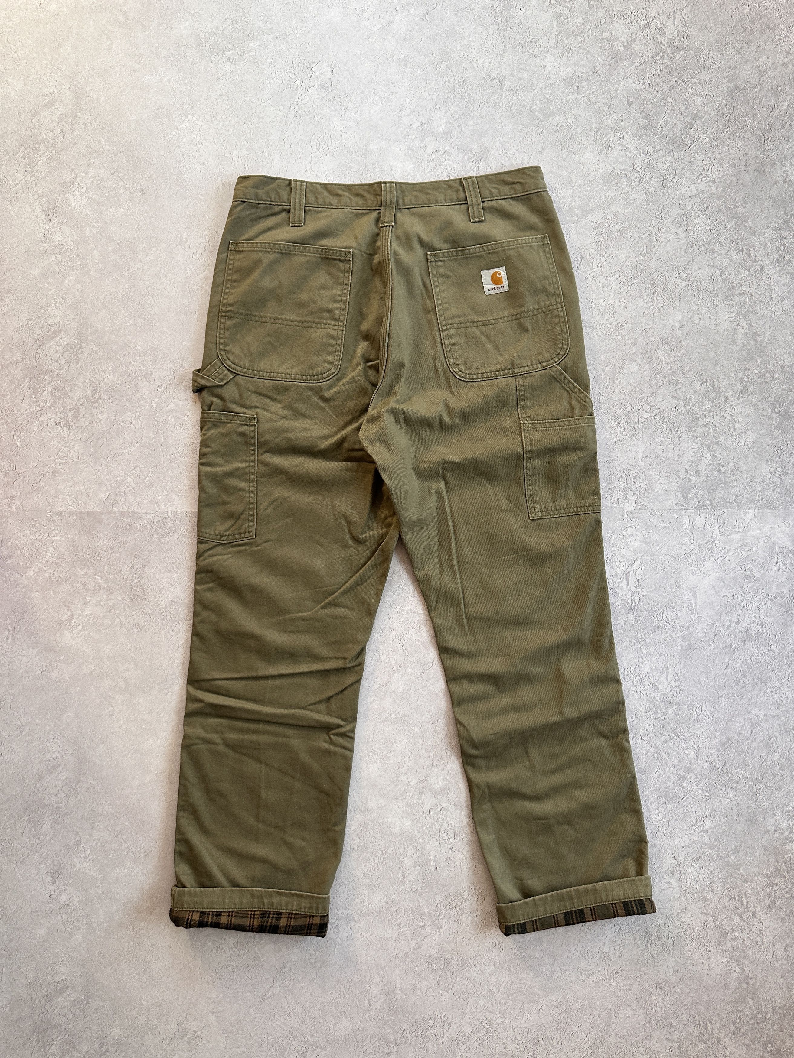 Carhartt × Vintage Vintage Carhartt Workwear Flannel Lined Pant Size US 34 / EU 50 - 1 Thumbnail