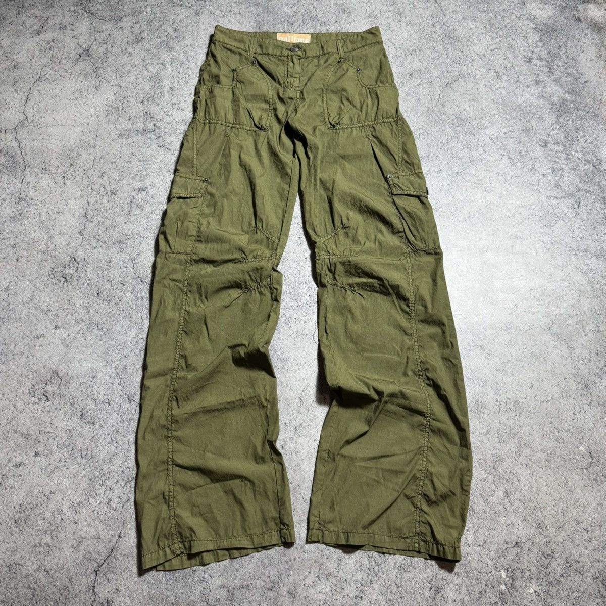John Galliano NEW Galliano Rare Fighters Club Cargo Pants Size 24" / US 00 / IT 34 - 1 Thumbnail