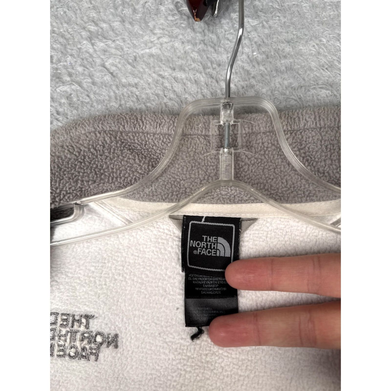 The North Face The North Face Jacket Women Small Gray White Fleece Full Zip Outdoor Hiking Hike Spring Fall Winter Size S / US 4 / IT 40 - 3 Thumbnail