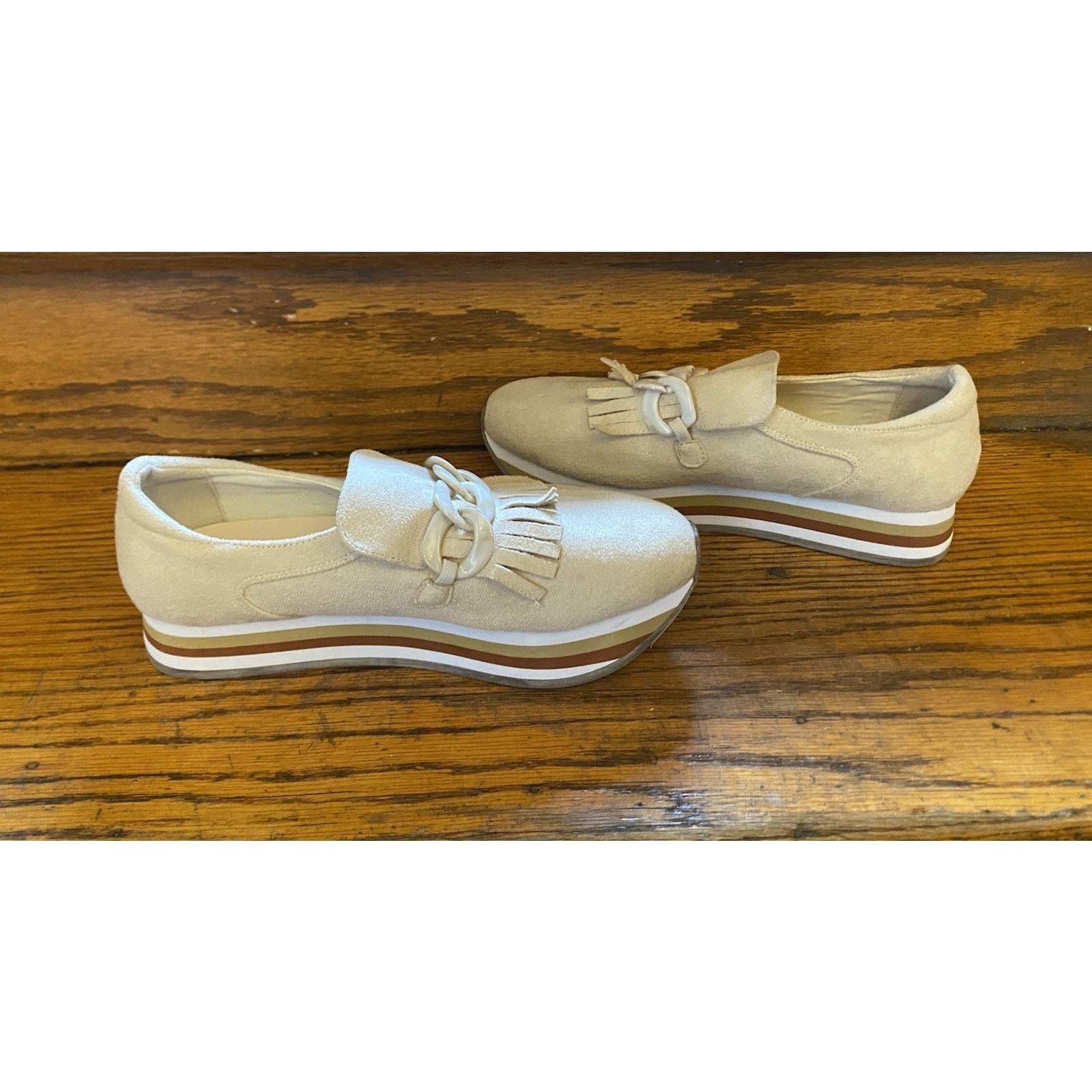 Matisse Matisse Bess Sneaker Platform Loafers Women’s 8M Neutral Size US 8 / IT 38 - 4 Thumbnail
