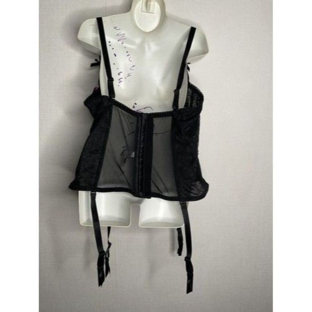 Other NWT Adore Me Black Bustier Lace Up Corset Lingerie Women 40B Size ONE SIZE - 11 Thumbnail