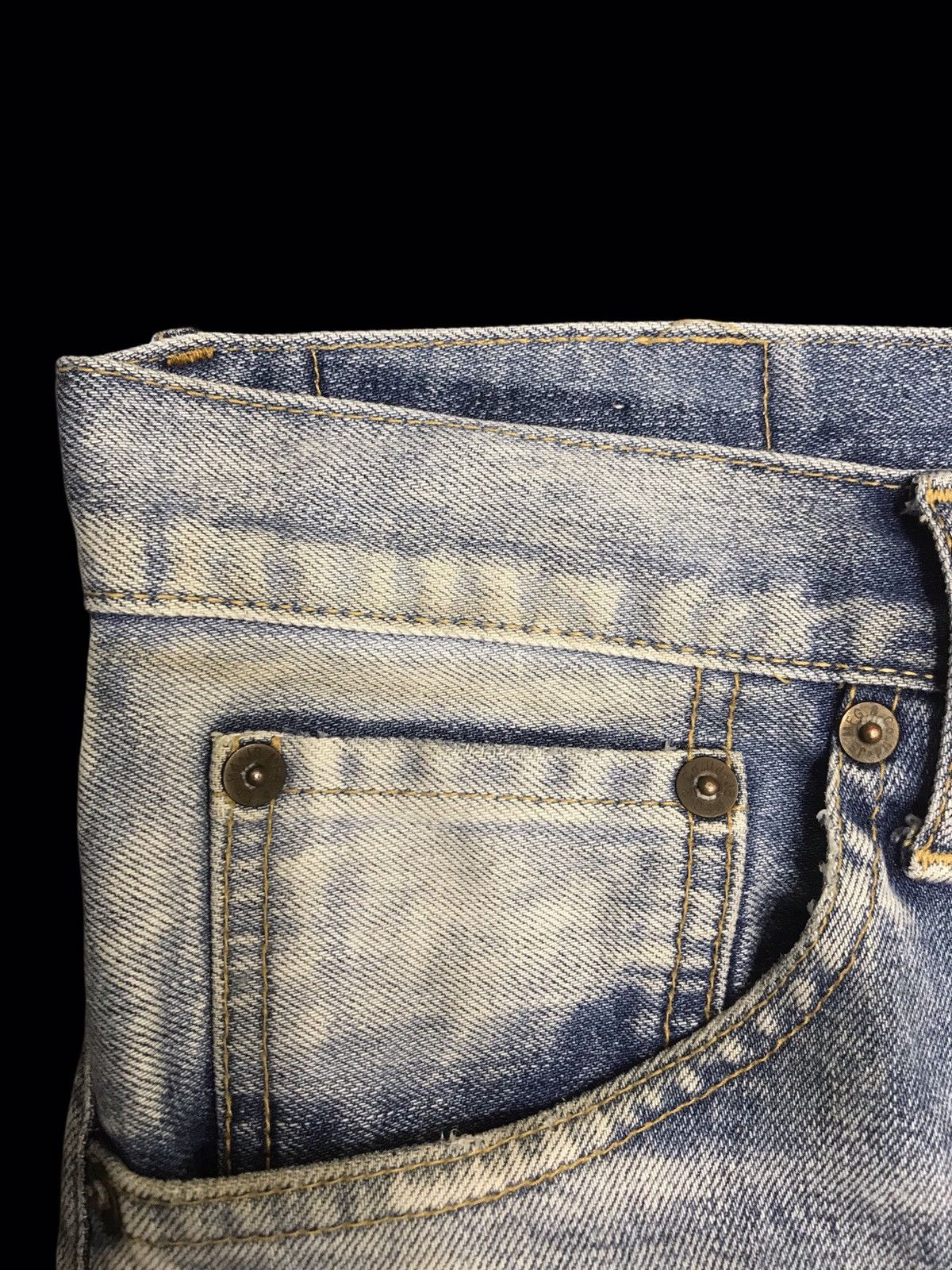 Japan Blue 💥ARCHIVAL💥JAPAN BLUE Craftman Palm Distressed Denim F130 Size US 34 / EU 50 - 11 Thumbnail