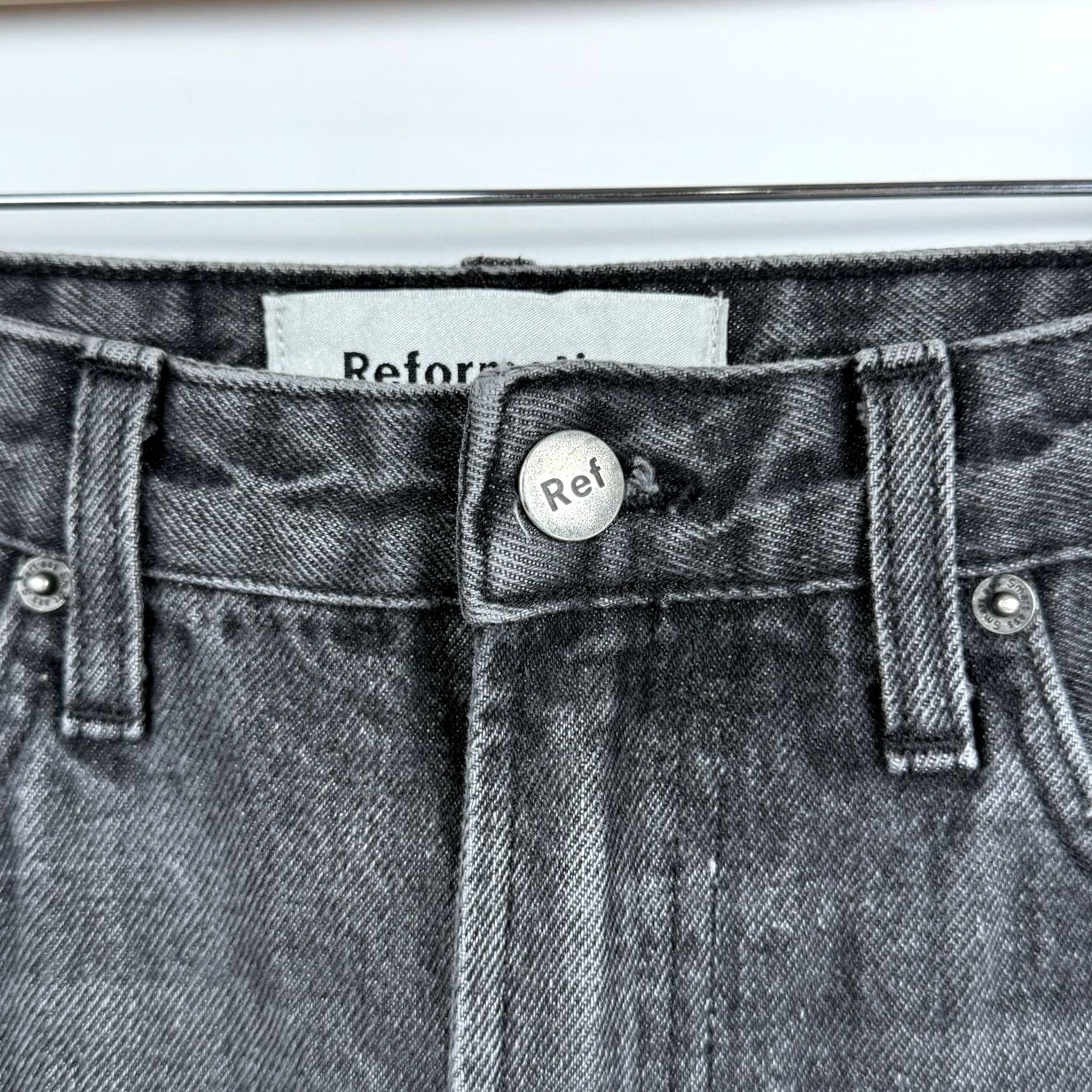 Reformation Reformation Jeans Womens 26 Zip Up High Rise Skinny Leg Black Surplus Denim 29 Inseam Boys Girls Mens Womens Size 26" / US 2 / IT 38 - 5 Thumbnail