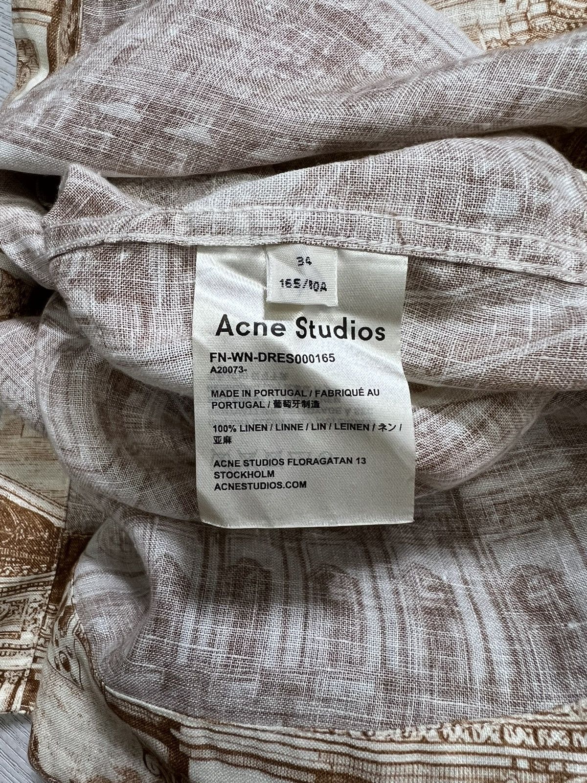 Acne Studios Acne Studios - S/S 2019 - Della Theatre Linen Dress Size XS / US 0-2 / IT 36-38 - 12 Thumbnail