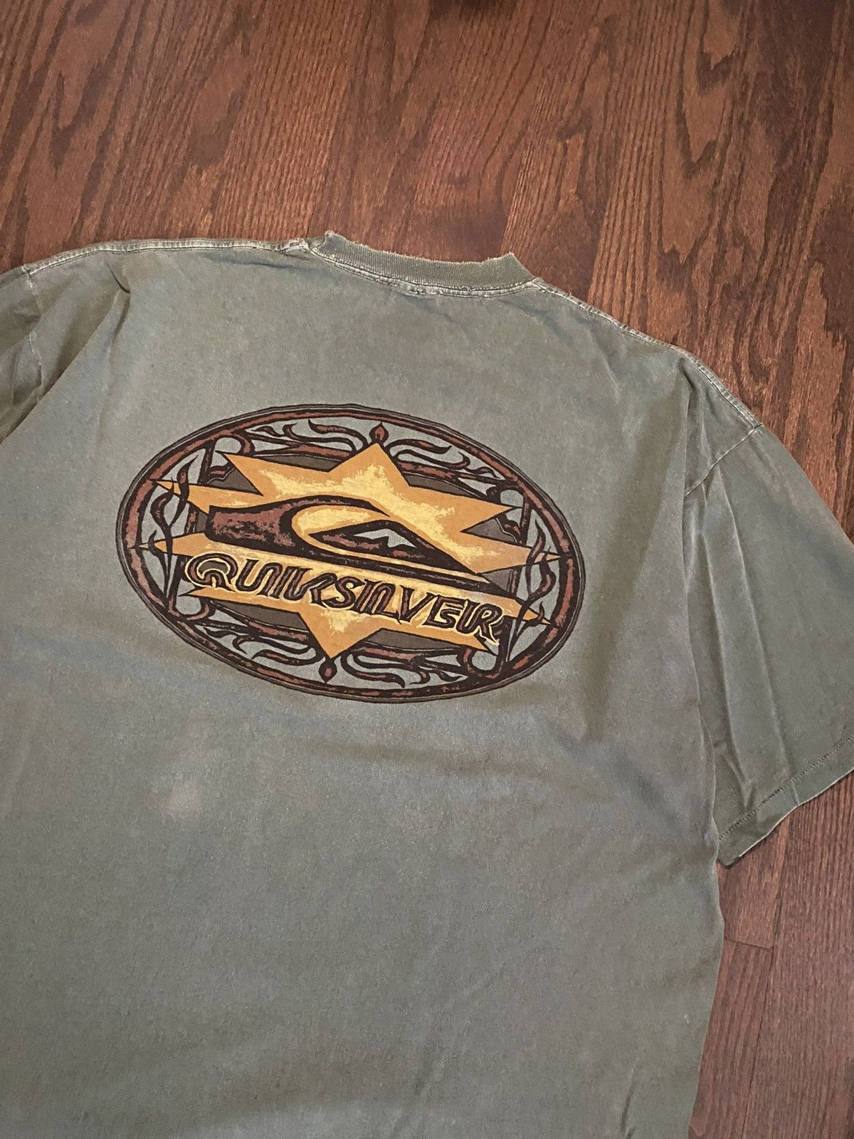 Quiksilver Crazy Vintage 1990’s Single Stitch Quiksilver Tee Size US XXL / EU 58 / 5 - 4 Thumbnail