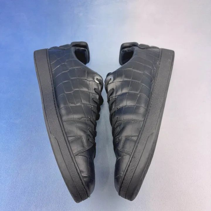 Louis Vuitton Louis Vuitton Black Leather Low-Top Sneakers -2508 Size US 9 / EU 42 - 6 Thumbnail