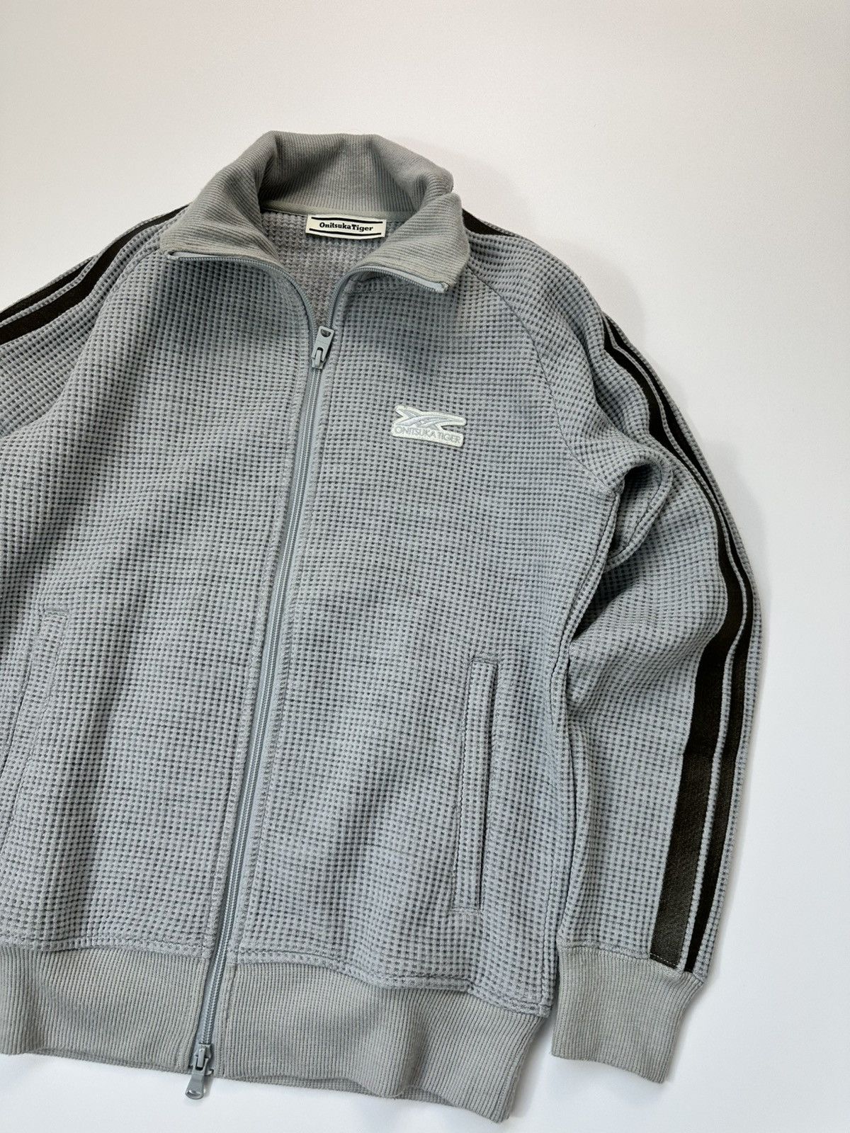 Onitsuka Tiger Onitsuka Tiger Zip Track Jacket Men's Logo Gray Size US S / EU 44-46 / 1 - 4 Thumbnail