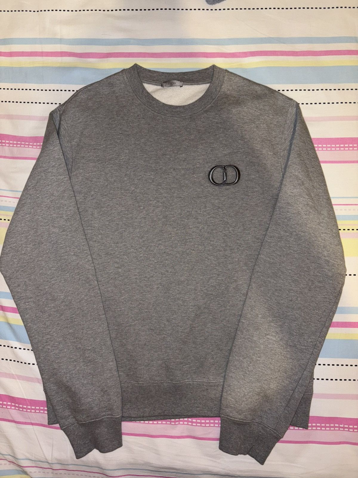 Dior Christian Dior “CD” Gray Crewneck Size US XXL / EU 58 / 5 - 1 Thumbnail