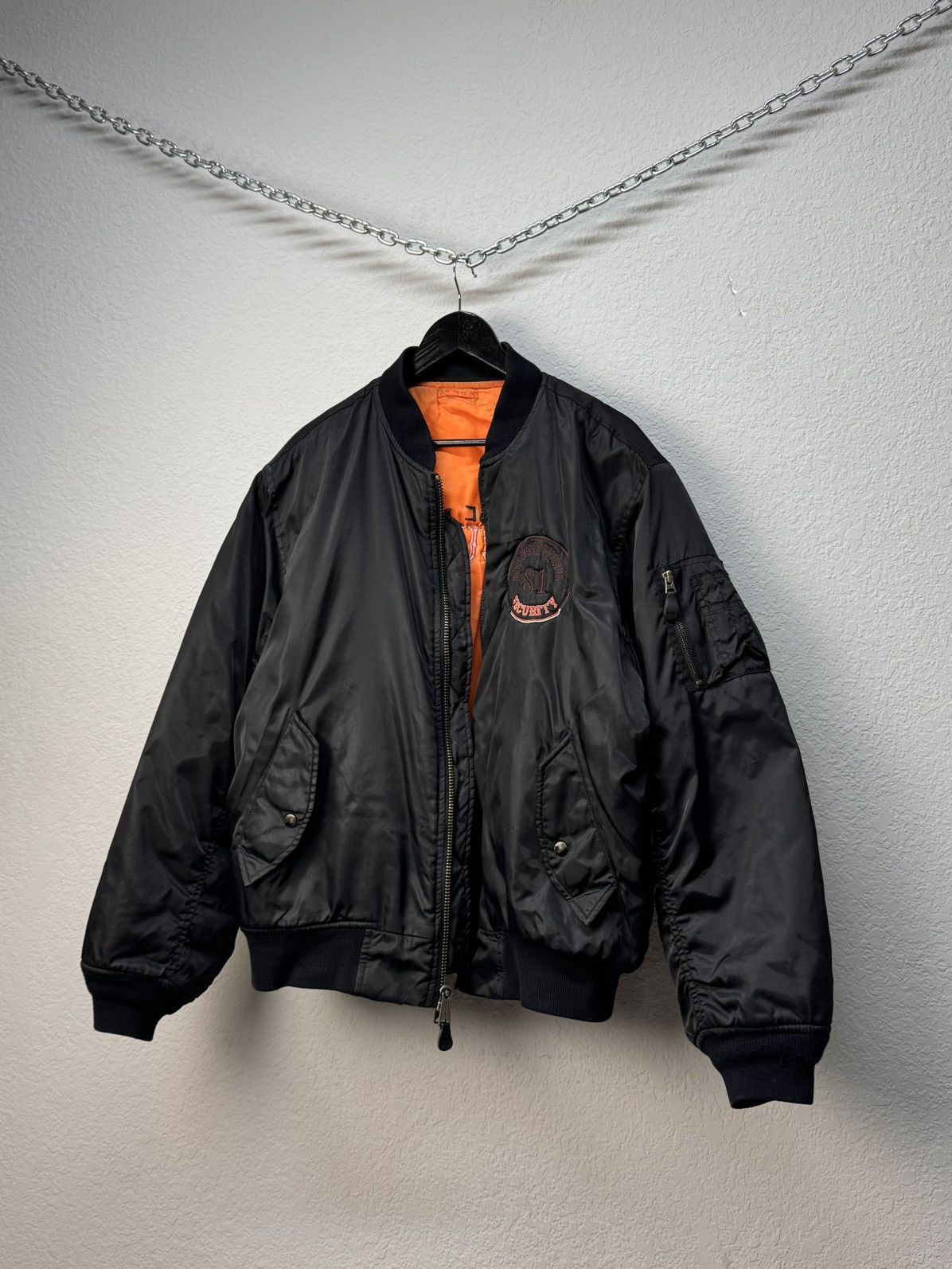 Alpha Industries OKAMOTO Security INDUSTRIES MA1 BOMBER JACKET FADED COLORS Size US L / EU 52-54 / 3 - 1 Thumbnail