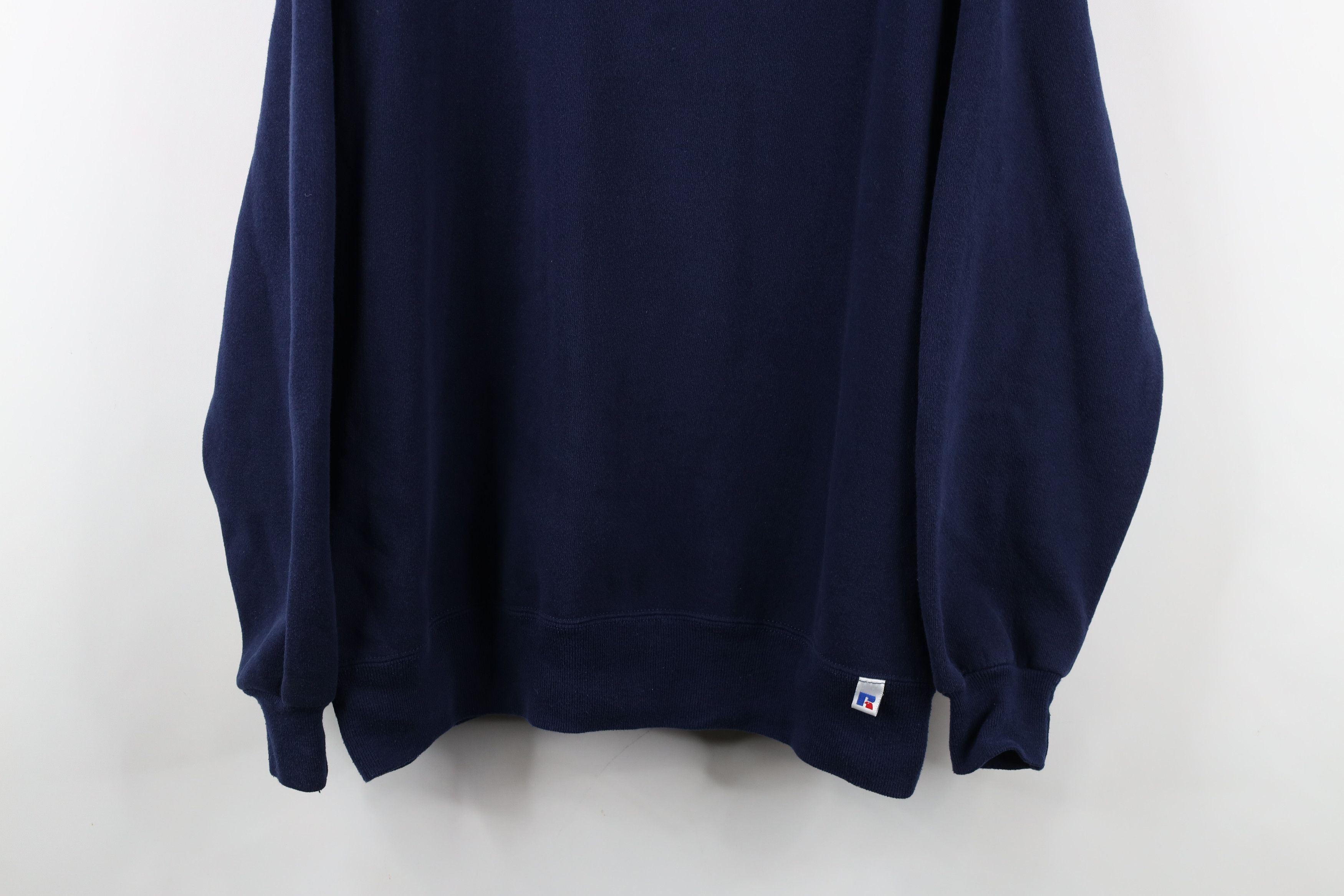 Russell Athletic × Vintage Vintage 90s Russell Athletic Crewneck Sweatshirt Blue USA Size US XL / EU 56 / 4 - 3 Thumbnail