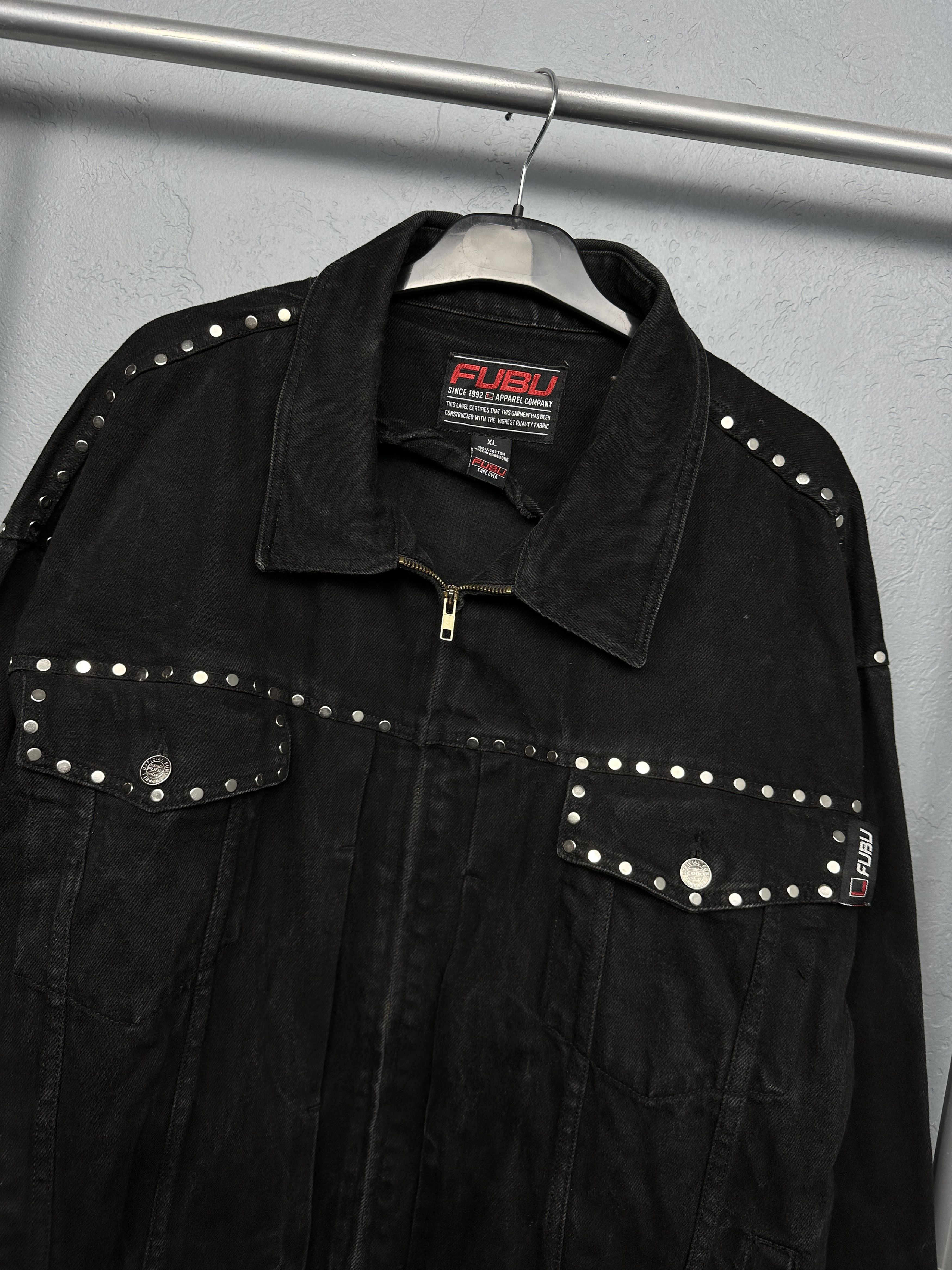 Fubu Fubu 90s Vintage Mens Heavy Denim Jacket Size US XL / EU 56 / 4 - 2 Thumbnail