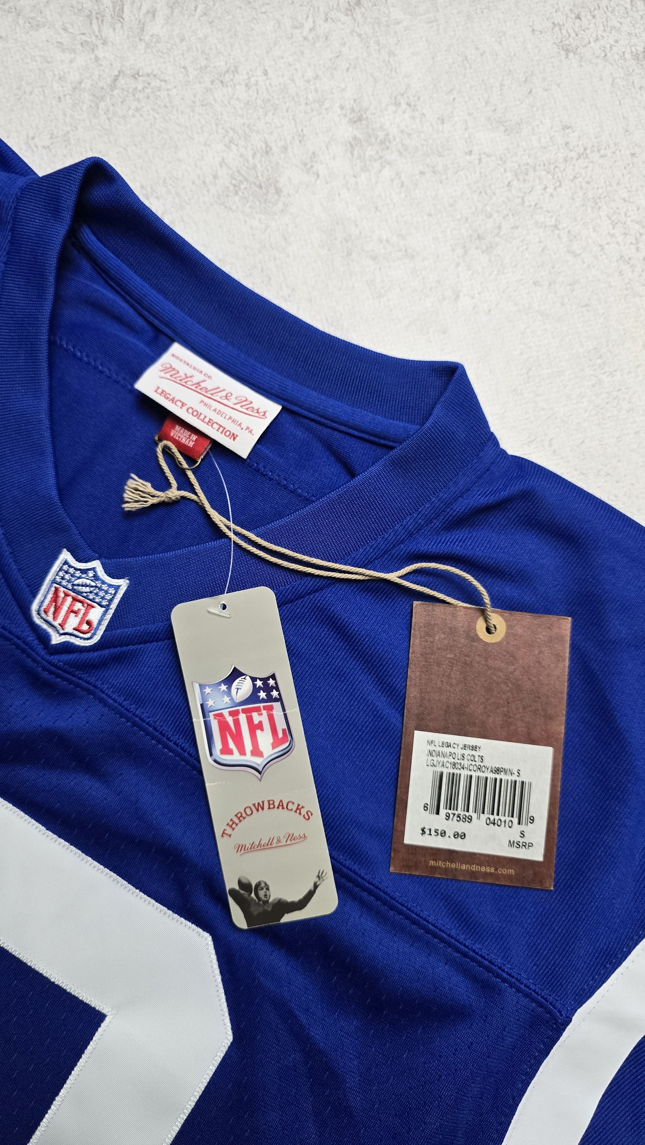 Mitchell & Ness Peyton Manning #18 Colts1998 Legacy Throwback Jersey Size US S / EU 44-46 / 1 - 15 Thumbnail