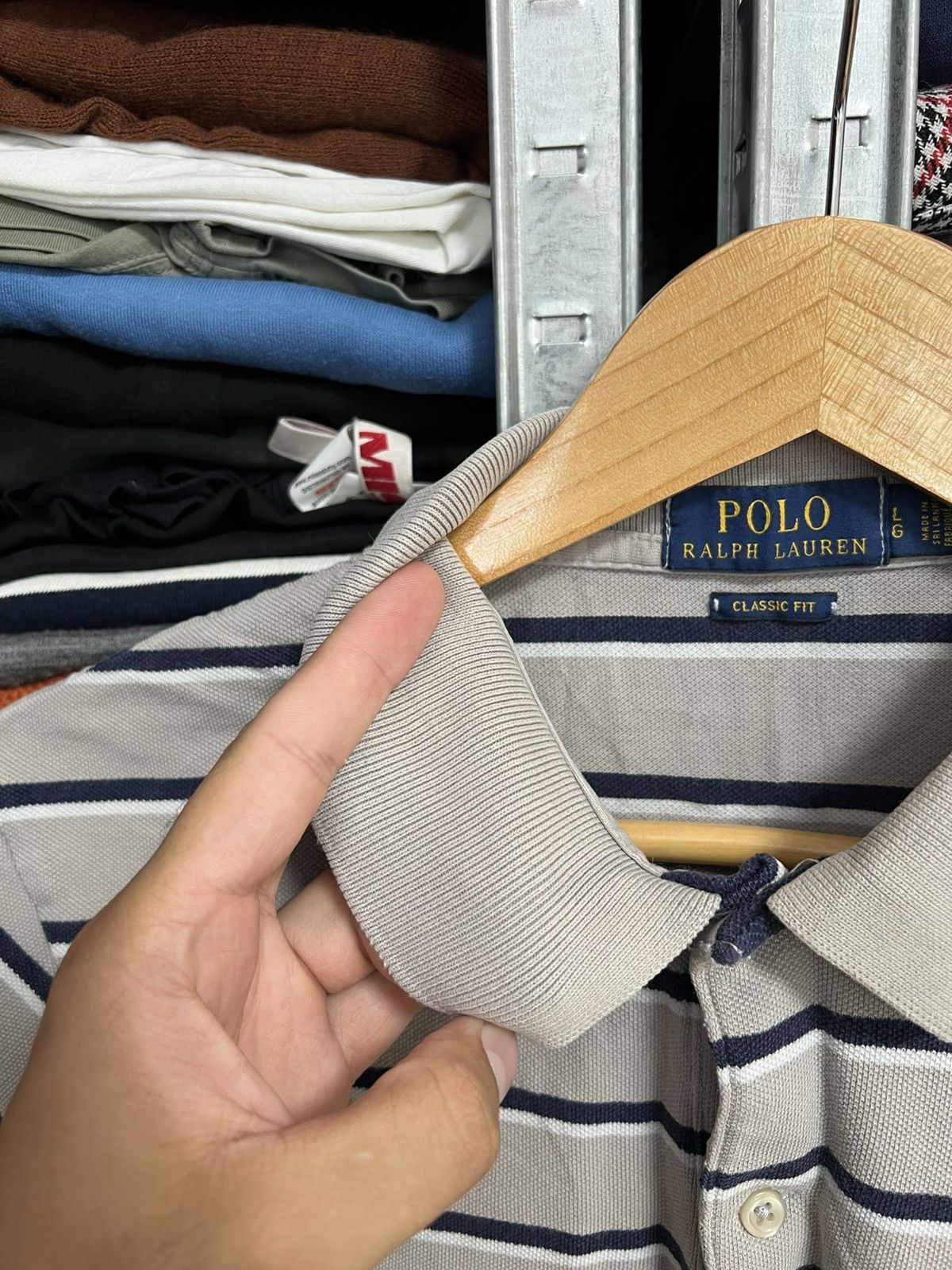 Ralph Lauren Men’s Vintage Polo T-Shirt Striped Polo Ralph Lauren Size L Size US L / EU 52-54 / 3 - 6 Thumbnail