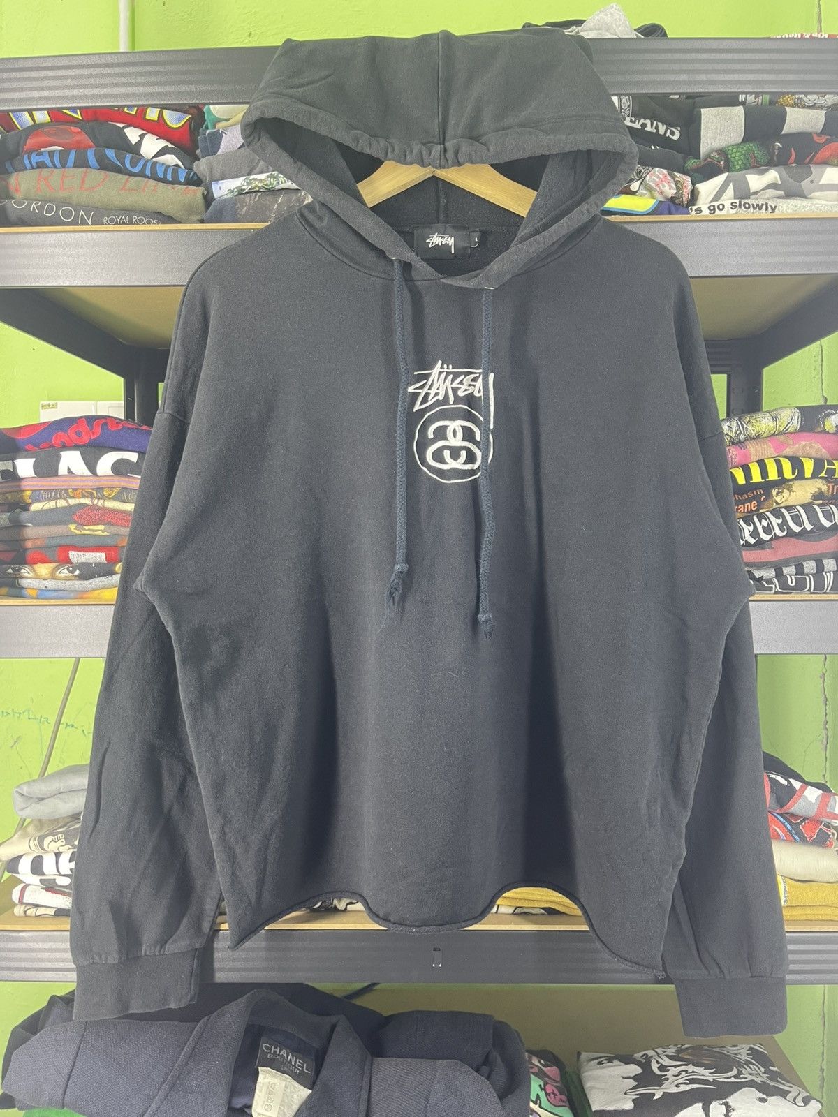 Stussy Vintage Stussy Logo Embroidered Hoodie Size US L / EU 52-54 / 3 - 3 Thumbnail
