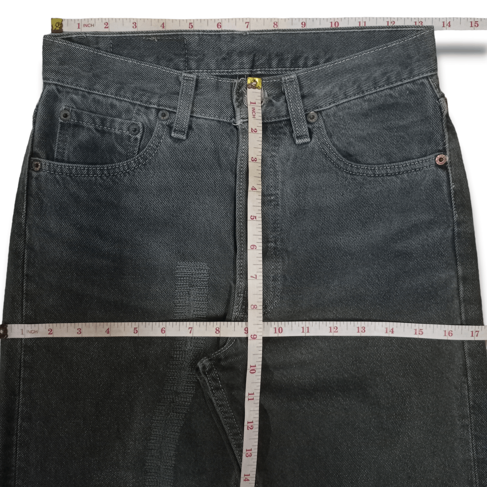 Levi's × Levi's Vintage Clothing SALES🔥Vintage 90s Levis 501 Grey Mud Wash Distressed Jeans Size US 27 - 10 Thumbnail