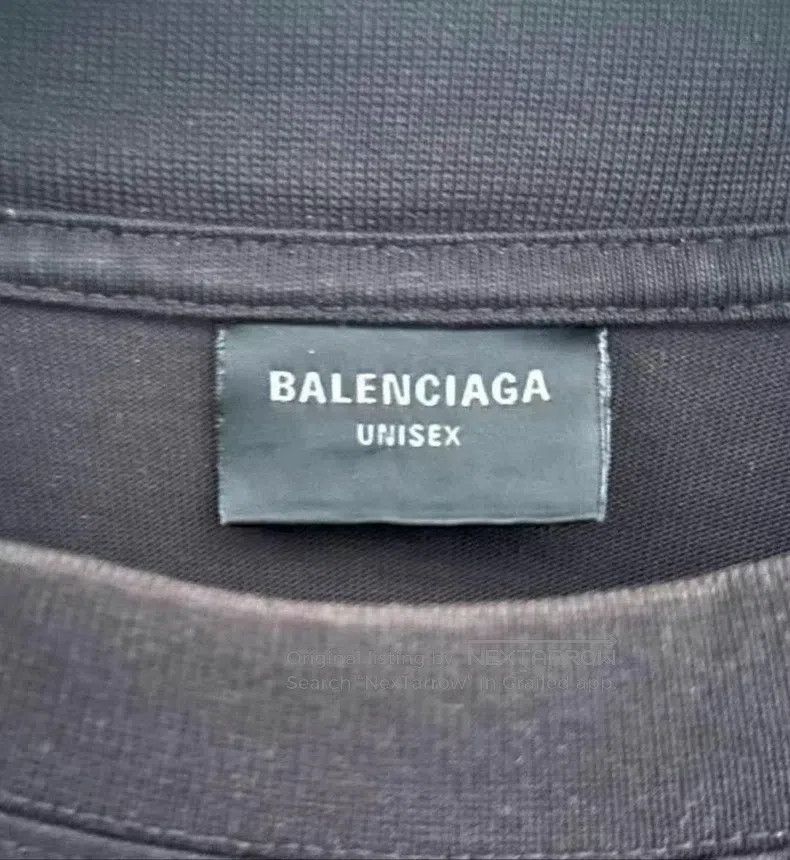 Balenciaga Balenciaga Black Cracked Design Letter Short Sleeve XS Siz Size US XS / EU 42 / 0 - 3 Thumbnail
