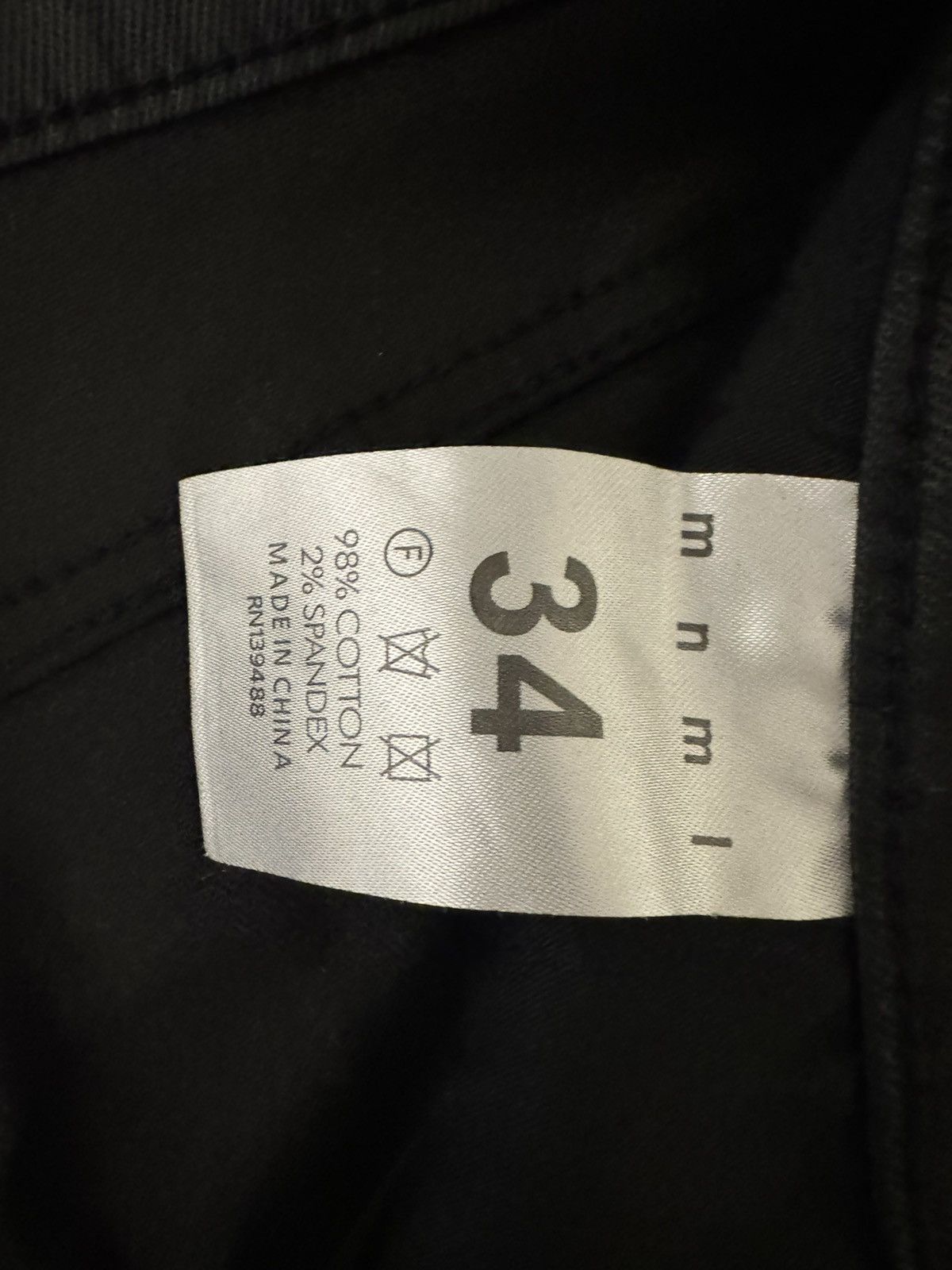 MNML WAXED DENIM JEANS Size US 34 / EU 50 - 5 Thumbnail